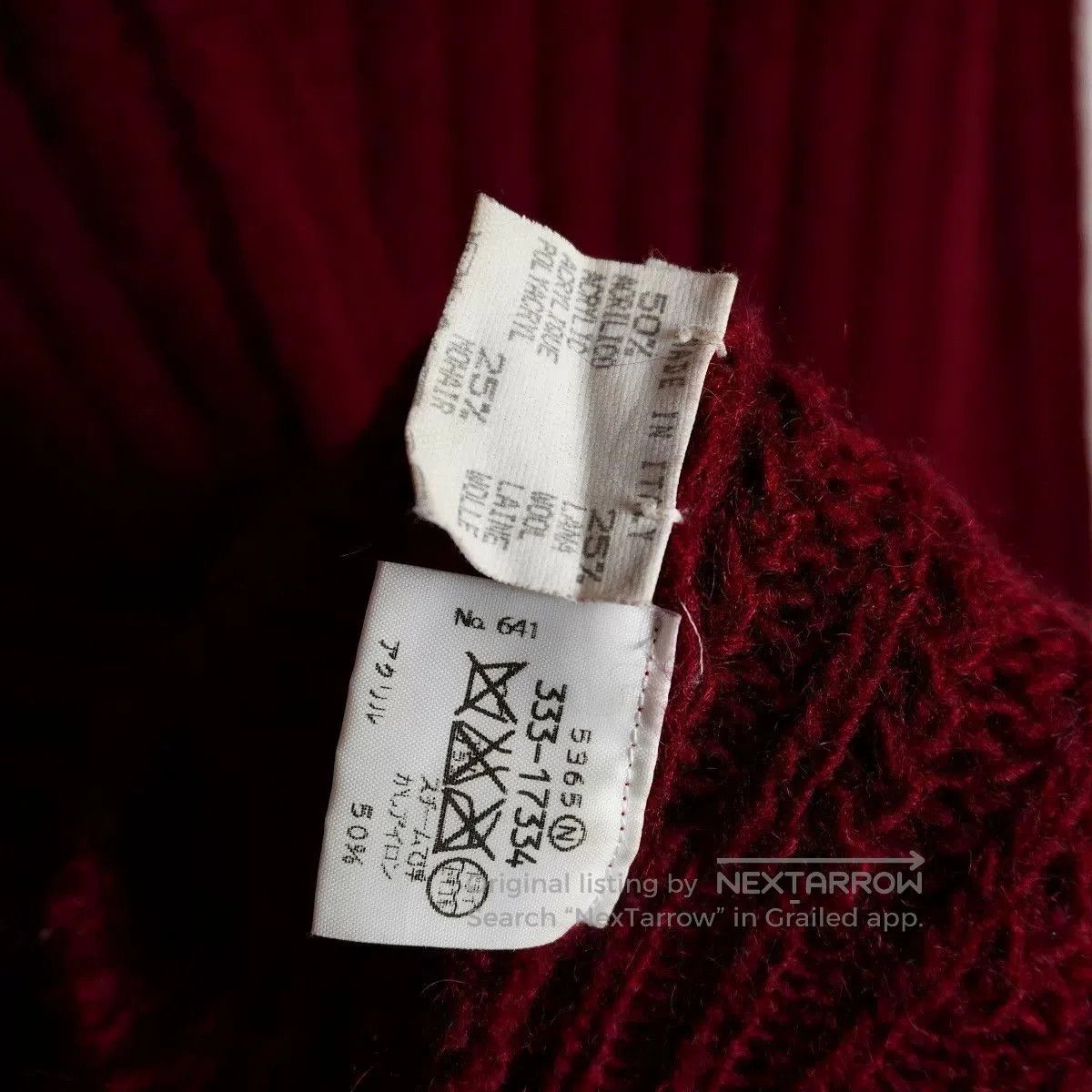 Maison Margiela Martin Margiela 6 Red Knit Cardigan. Size L / US 10 / IT 46 - 8 Thumbnail
