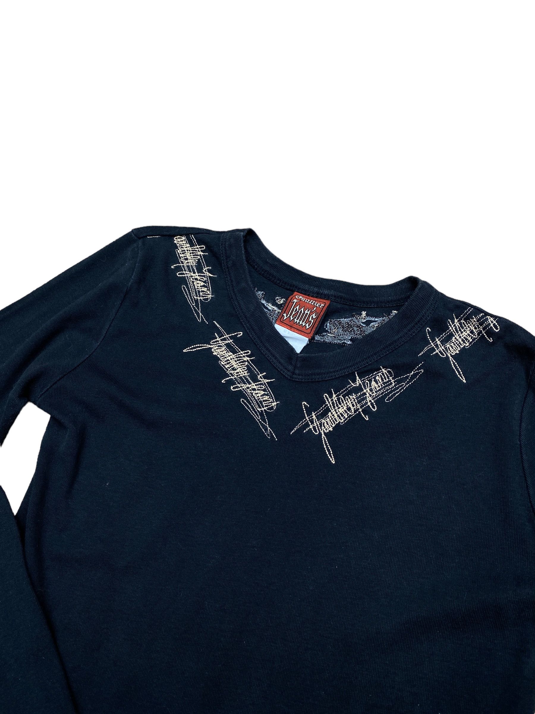 Jean Paul Gaultier JPG Black Gaultier’s signature longsleeves Size S / US 4 / IT 40 - 2 Thumbnail