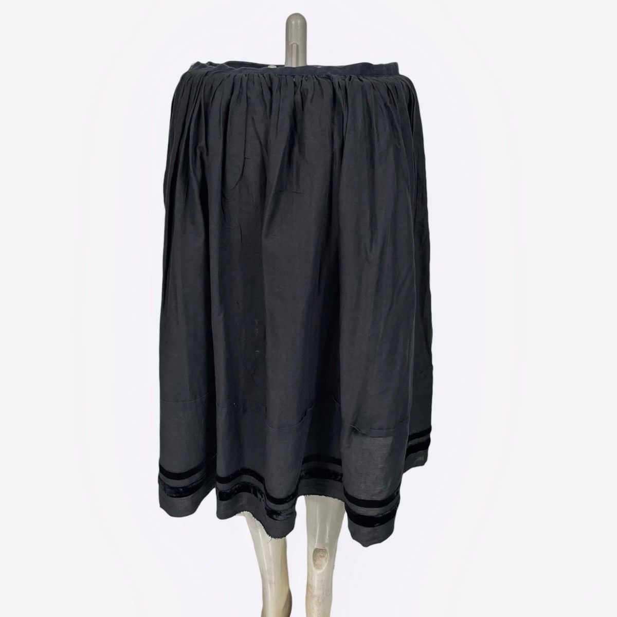 Tricot Comme des Garcons Tricot Comme Des Garcons Black Flared Midi Skirt Size 26" / US 2 / IT 38 - 7 Thumbnail