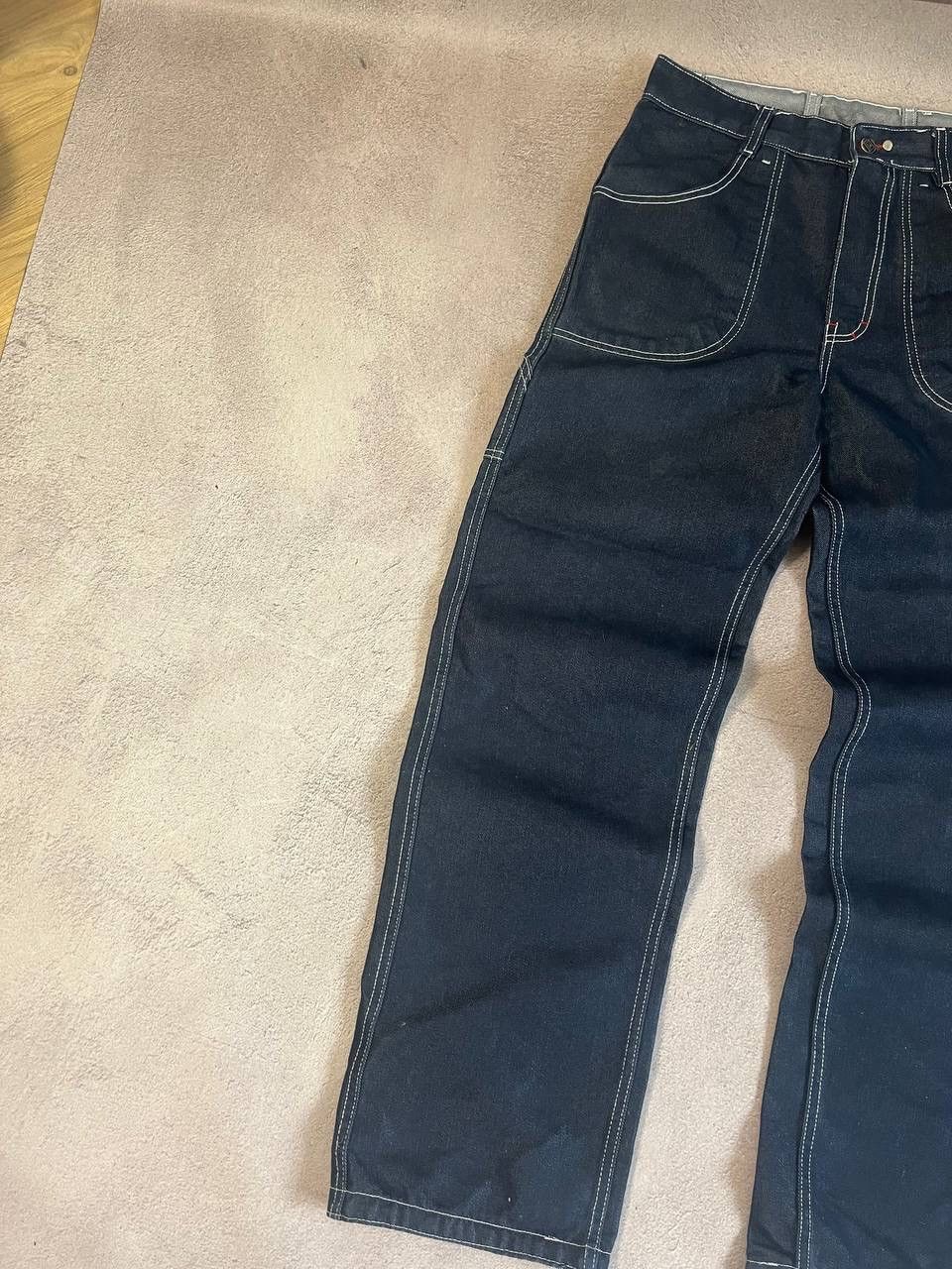 Japanese Brand Reversible pants Faded denim thrashed y2k distressed jeans Size US 32 / EU 48 - 7 Thumbnail