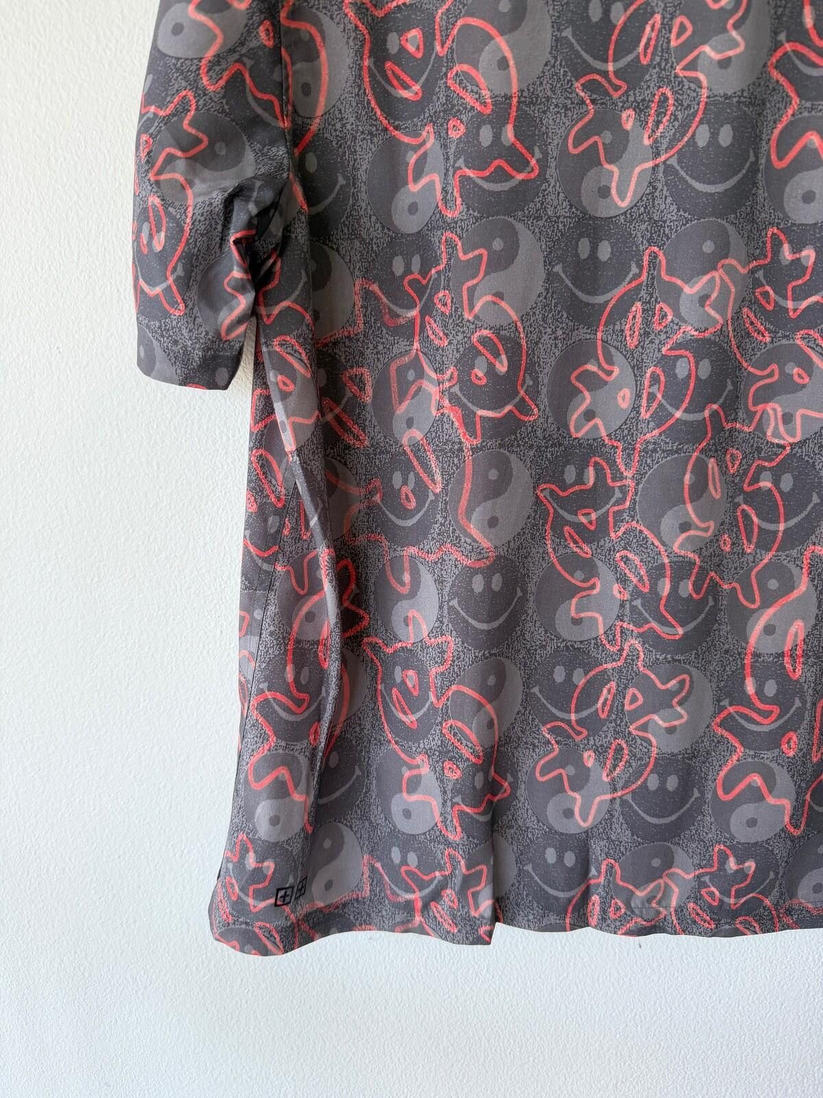 Ksubi new ksubi medium short sleeve shirt top resort yin grey red Size US M / EU 48-50 / 2 - 7 Thumbnail
