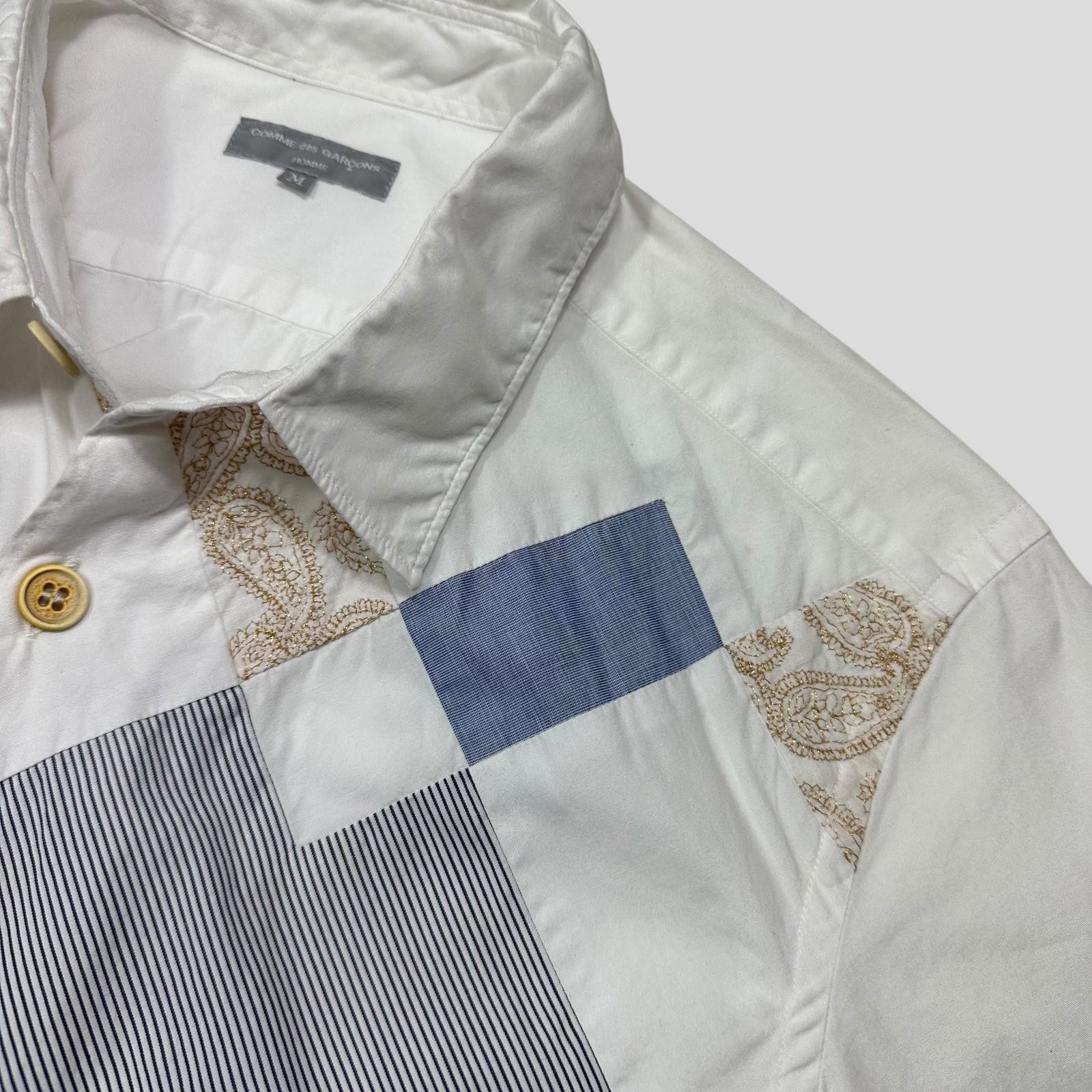 Comme des Garcons Comme Des Garçons Homme 2003 Patchwork Embroidered Shirt - M Size US M / EU 48-50 / 2 - 4 Thumbnail