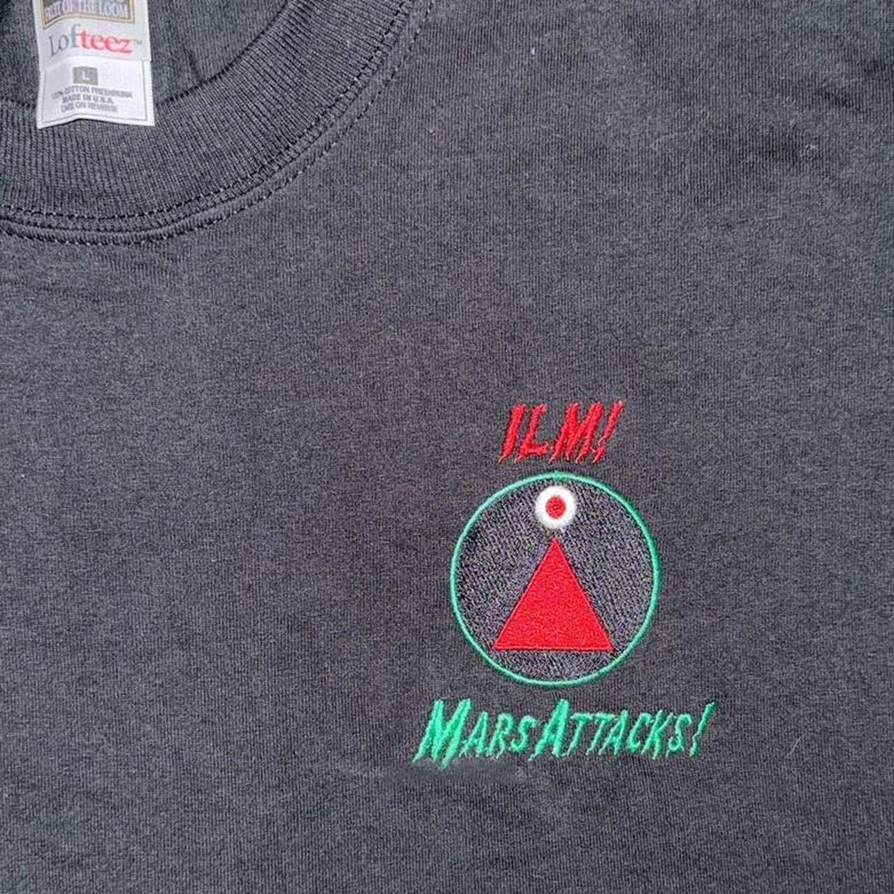 Vintage 1995 Mars Attacks ILM Visual Effects Crew Movie Staff Tee Size US L / EU 52-54 / 3 - 3 Thumbnail