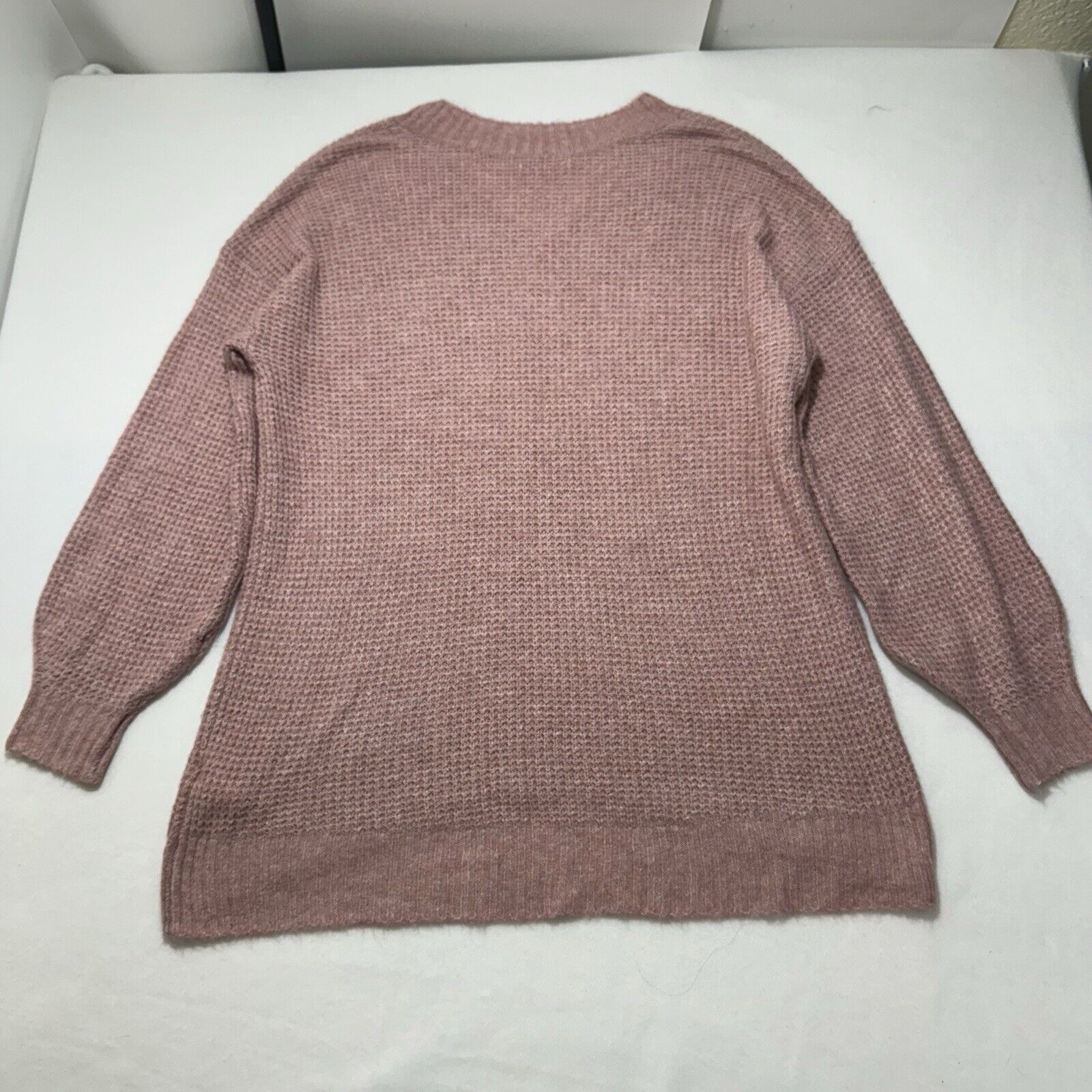 American Eagle Outfitters American Eagle WXS Oversized V-Neck Sweater Pink Cozy Soft Size XS / US 0-2 / IT 36-38 - 10 Thumbnail