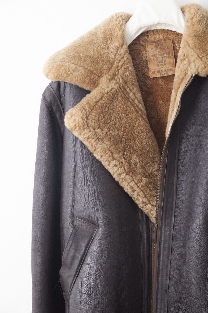 Vintage 1950's Northern Int MK V1 shearling bomber jacket Size US S / EU 44-46 / 1 - 2 Thumbnail