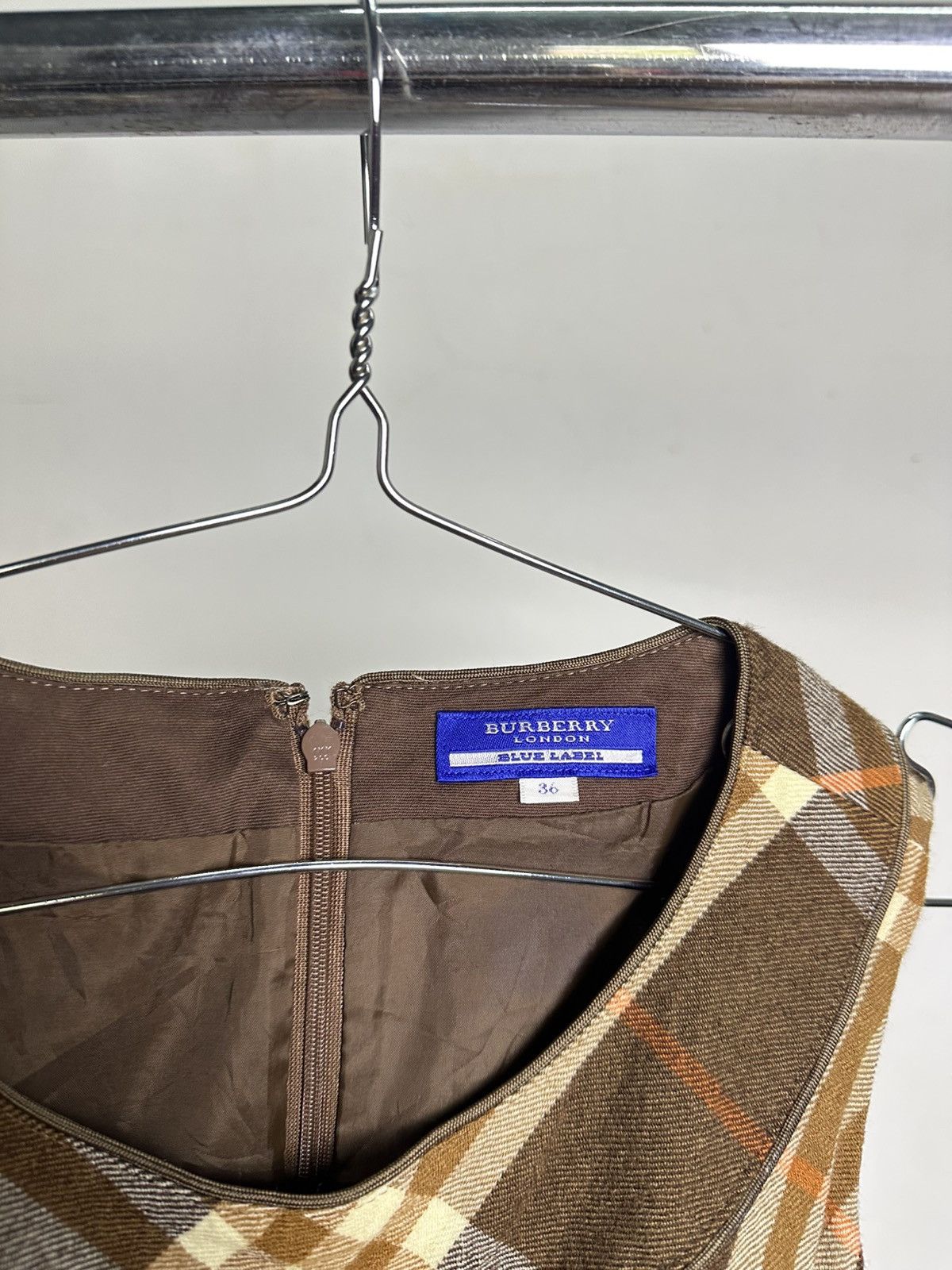 Burberry Burberry Nova Check Midi Dress Size S / US 4 / IT 40 - 4 Thumbnail