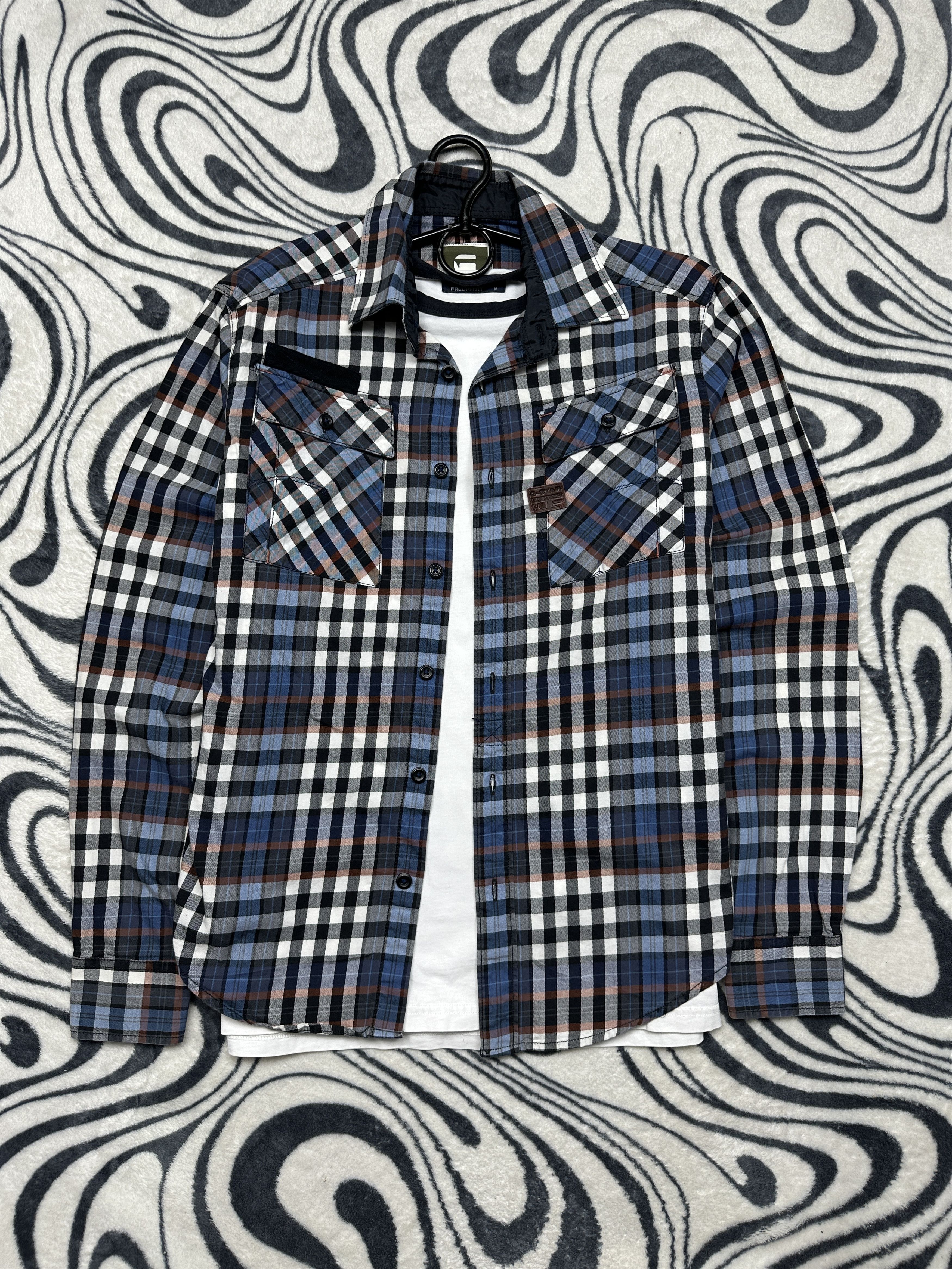 G-Star G Star Raw Mens Aero Phantom Chech Plaid Shirt Size US S / EU 44-46 / 1 - 1 Thumbnail
