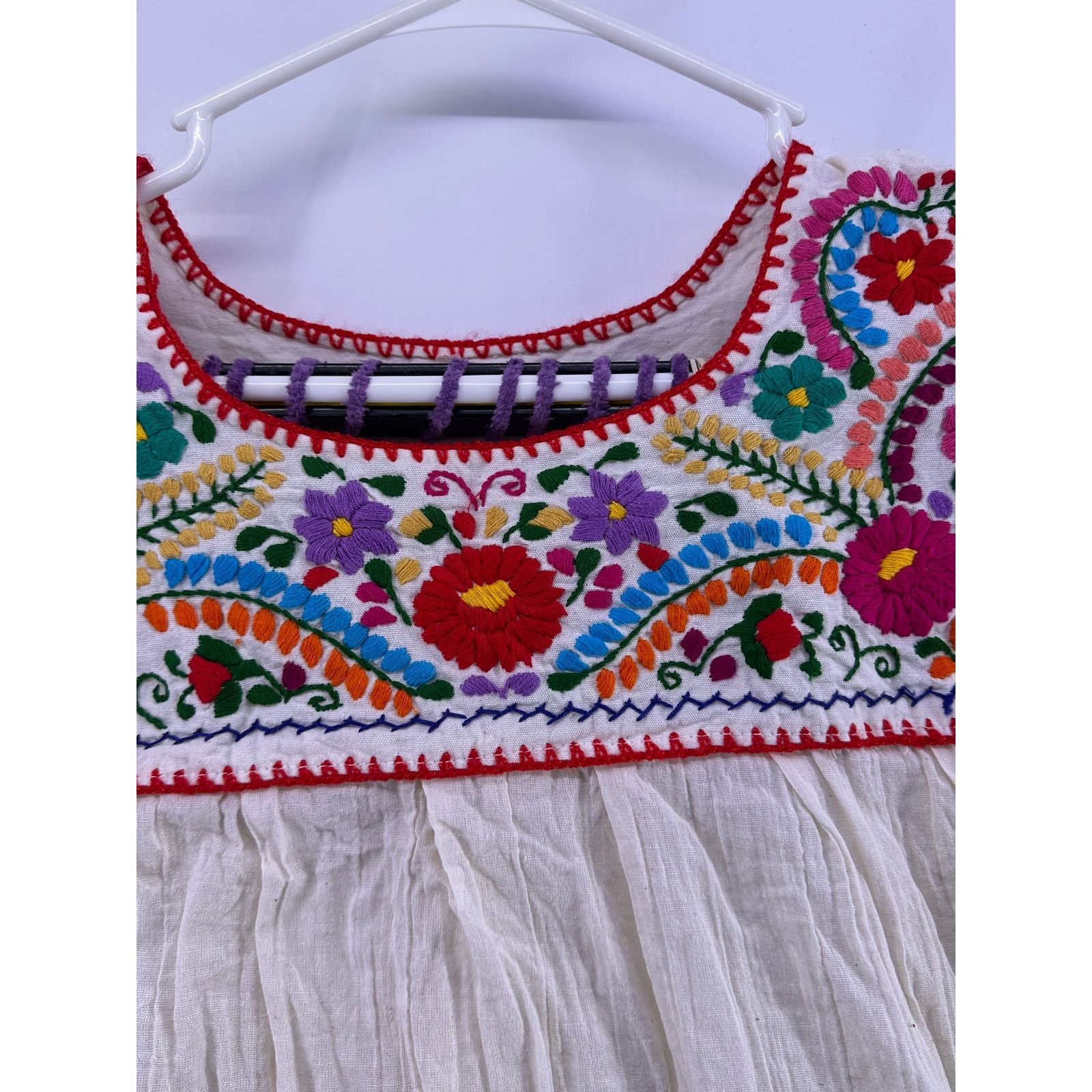 & Other Stories Hand Embroidered White Cotton Top Size Small Size S / US 4 / IT 40 - 4 Thumbnail