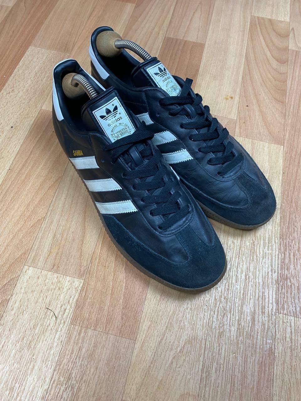 Adidas adidas Originals SAMBA LEATHER Core Black Footwear SIZE US12 Size US 12 / EU 45 - 2 Thumbnail