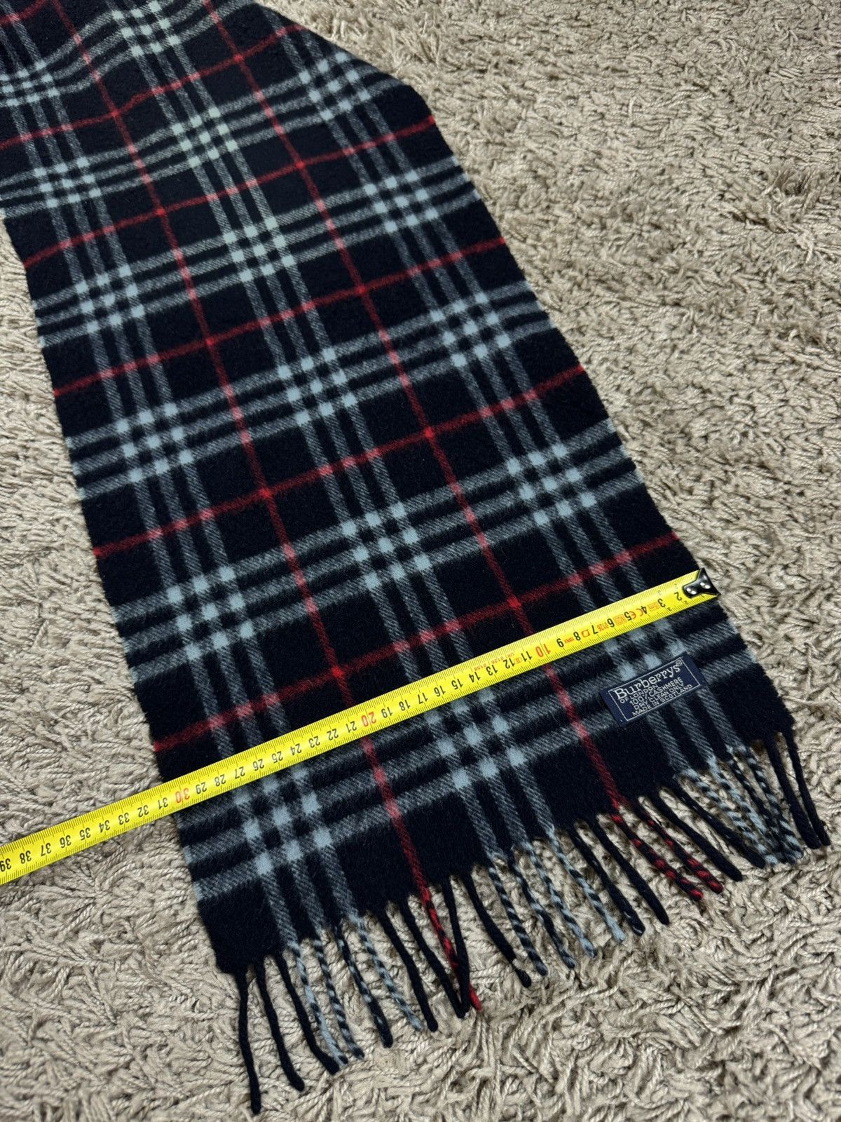 Burberry × Vintage Vintage cashmere scarf Burberry’s 90s original luxury item Size ONE SIZE - 4 Thumbnail