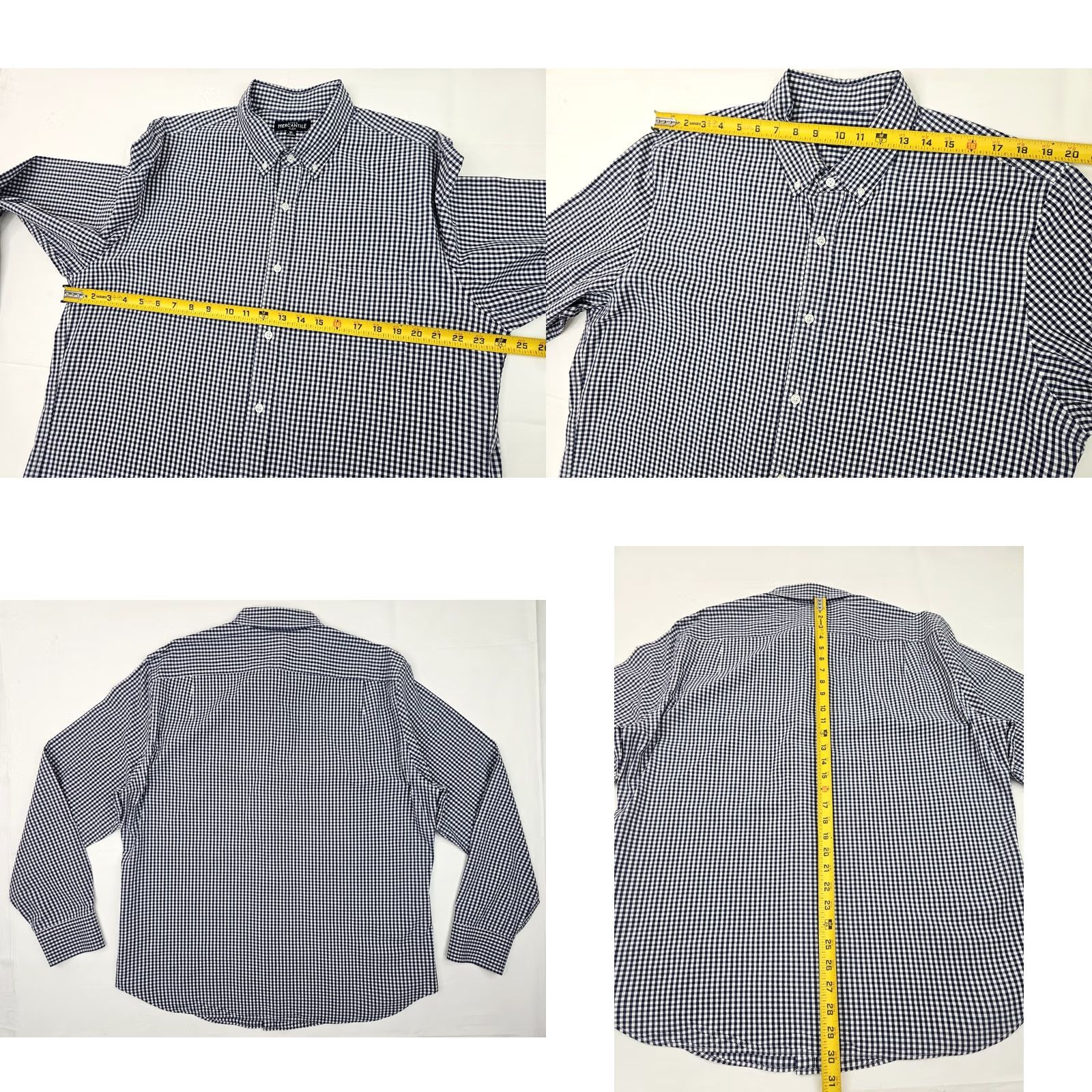 J.Crew J.CREW Mercantile Flex Gingham Check Shirts – Men’s XL – Green & Blue – Lot of 2 Shirt (Button-Up) Size US XL / EU 56 / 4 - 8 Thumbnail