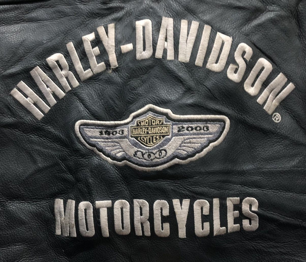 Harley Davidson Vintage Harley Davidson Motorcycles Leather Jacket Size US L / EU 52-54 / 3 - 3 Thumbnail