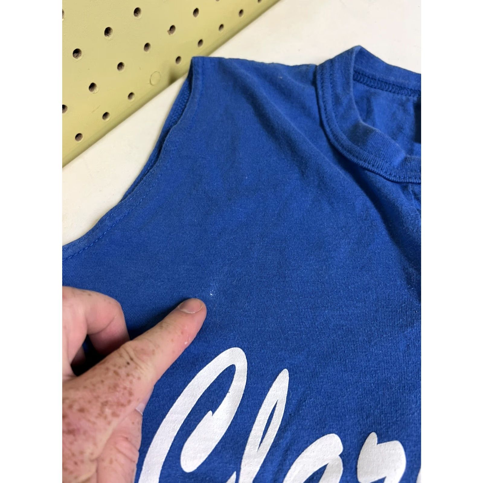 Vintage VINTAGE Alleson Athletic Bintage Clarendon Cyclones Highschool Sports Jersey Shirt Blue Sleeveless Medium Women Plus T-Shirt Size M / US 6-8 / IT 42-44 - 5 Thumbnail