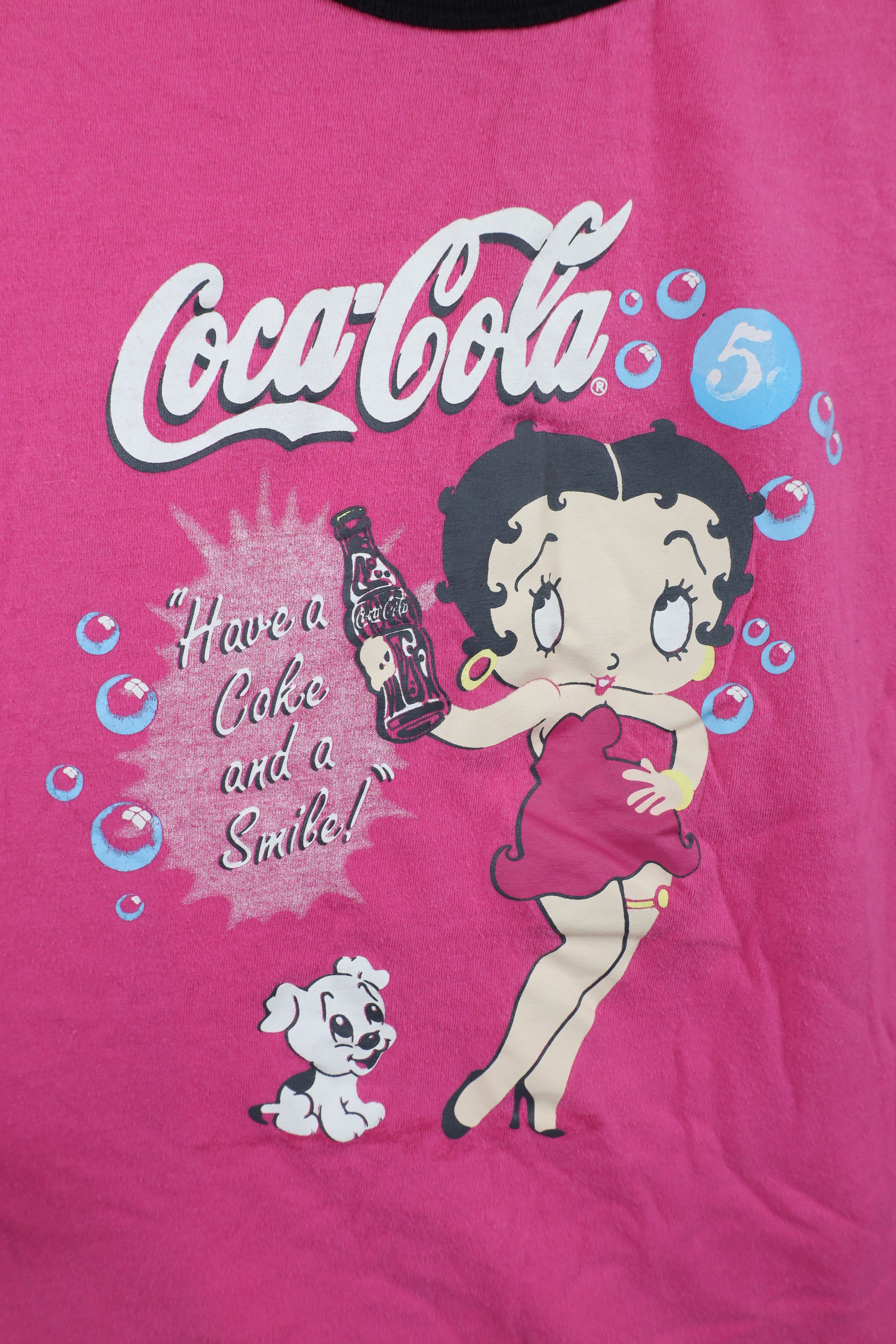 Vintage Vintage Y2K Betty Boop x Coca Cola Night Gown Sleep T-Shirt Size XXL / US 16-18 / IT 52-54 - 4 Thumbnail