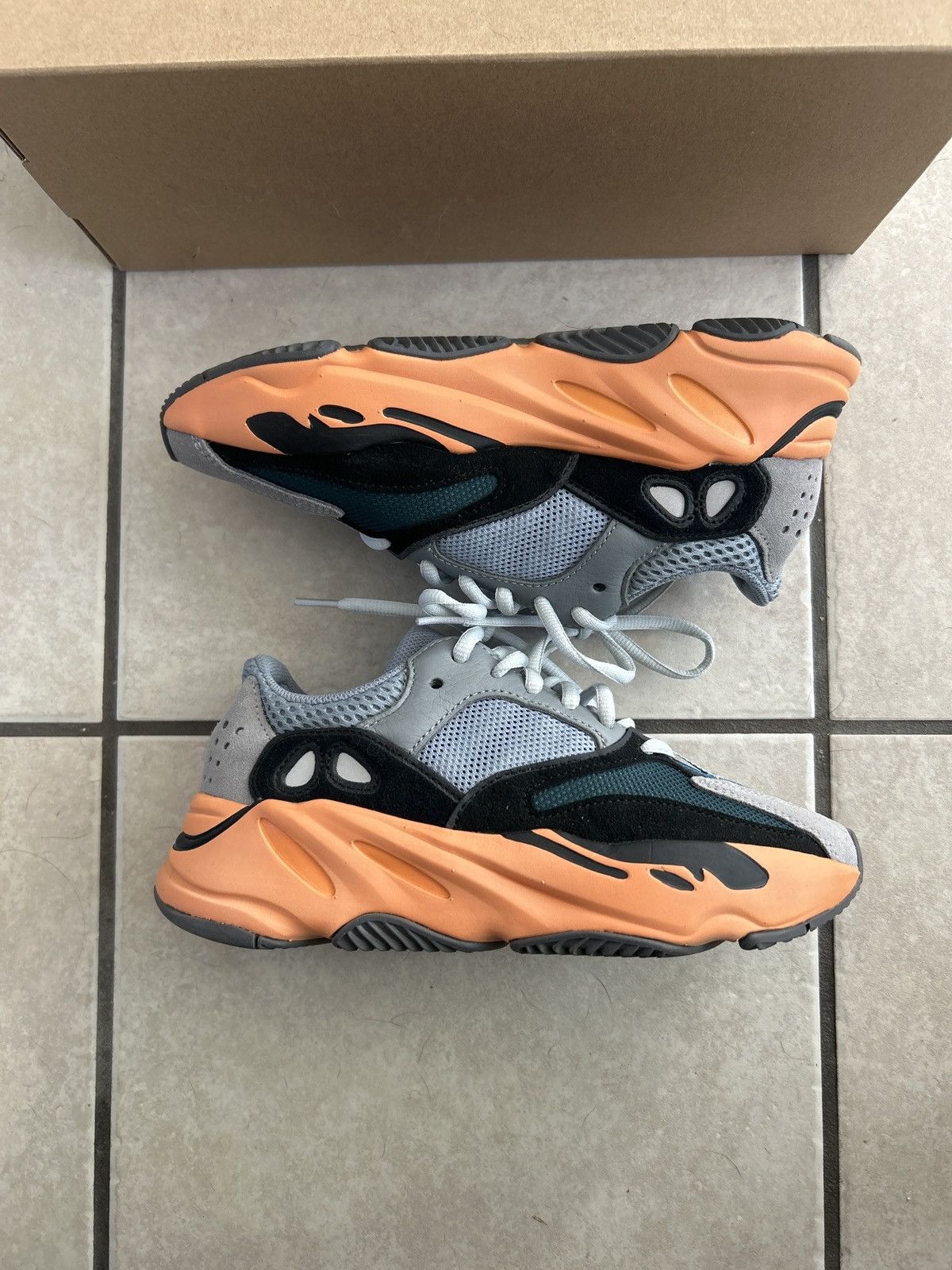 image of Adidas x Yeezy Season Yeezy Boost 700 Shoes in Silver, Women's (Size 6)