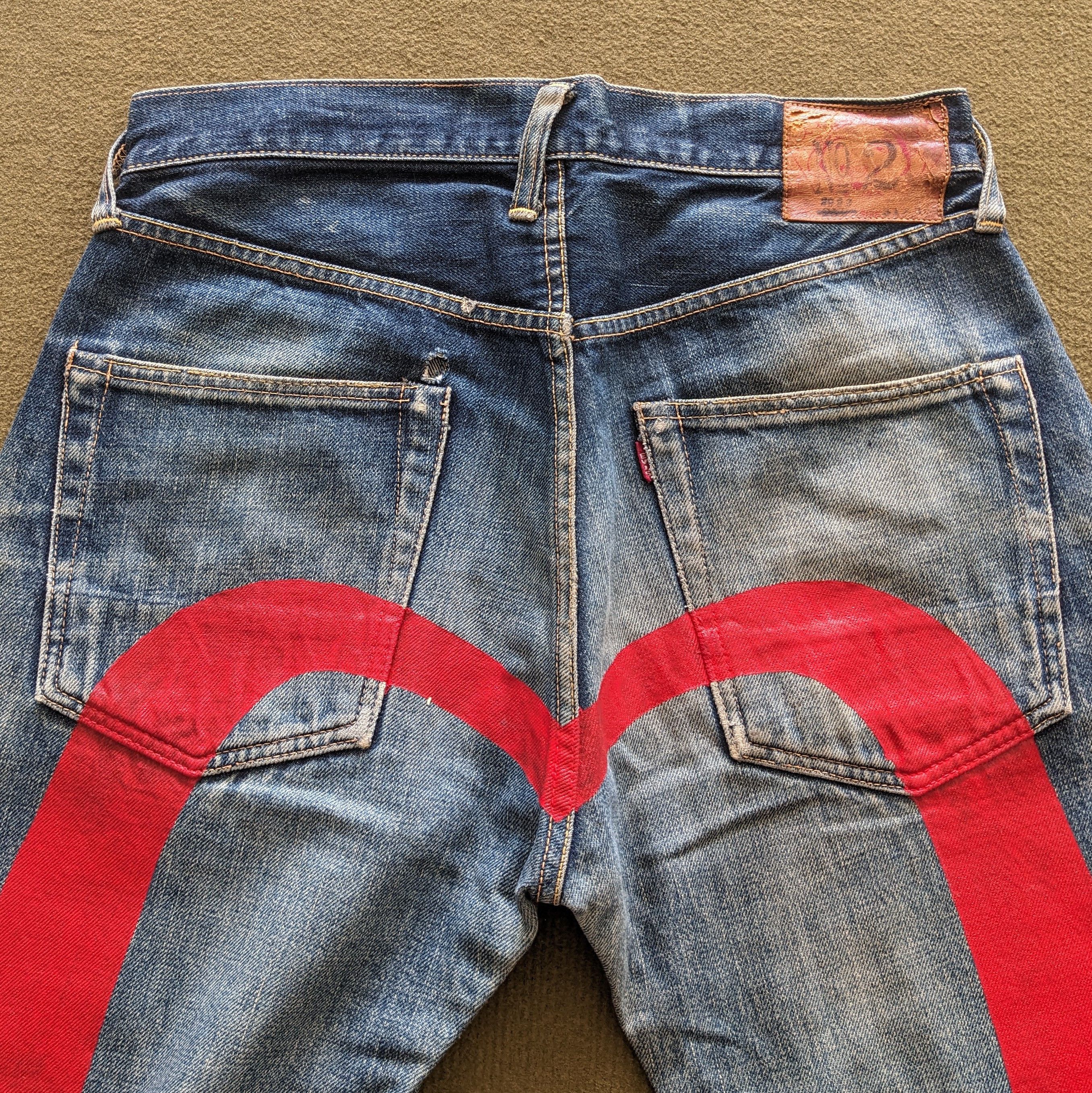 Evisu Vintage EVISU Japanese Fashion Brand Denim Custom Jeans Size US 29 - 3 Thumbnail
