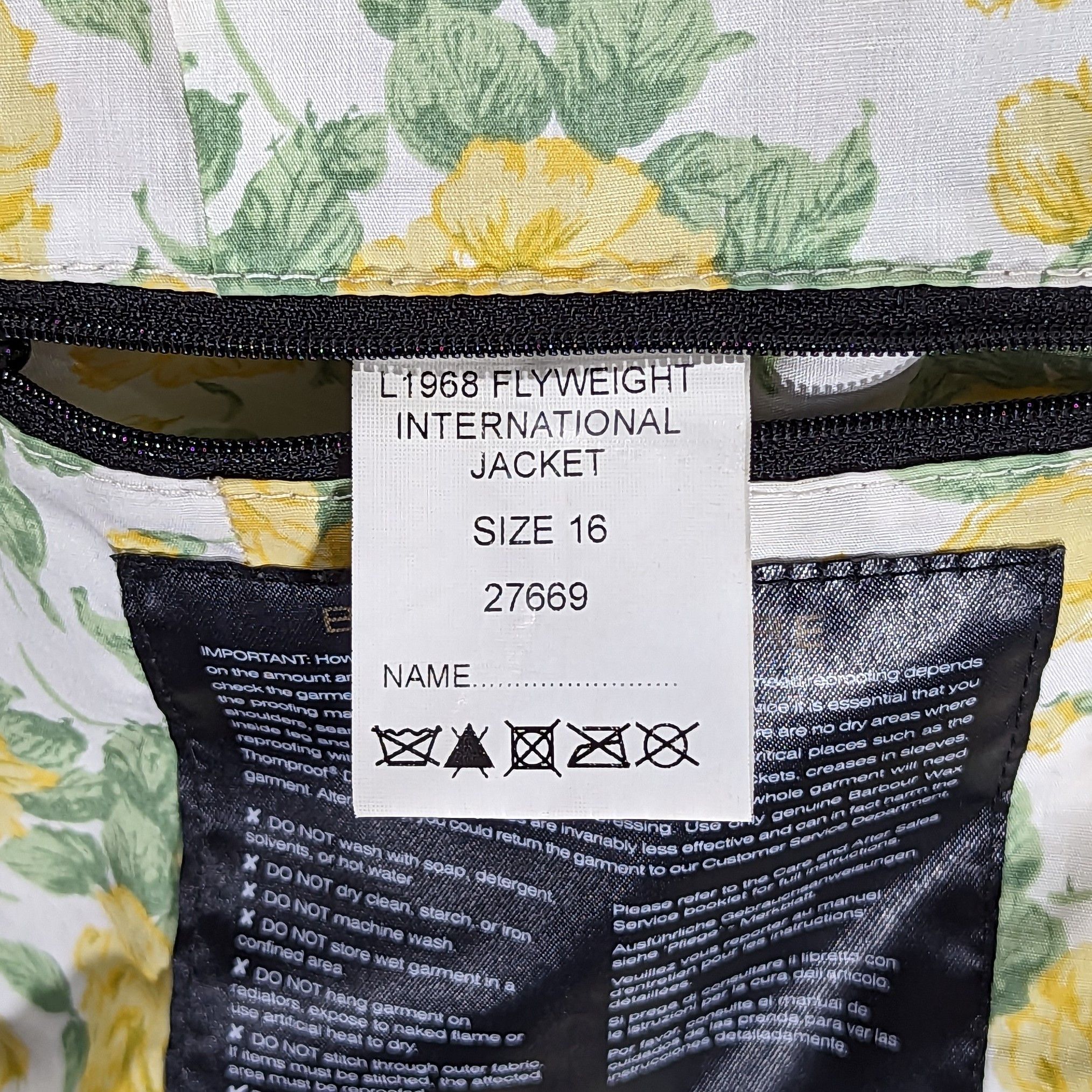 Barbour Barbour L1968 Flyweight International Wax Jacket England Size XL / US 12-14 / IT 48-50 - 18 Thumbnail