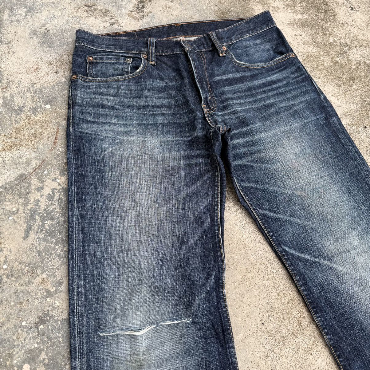 Levi's LEVI'S 502 FADED RIPPEP DENIM JEAN PANTS Size US 34 / EU 50 - 4 Thumbnail