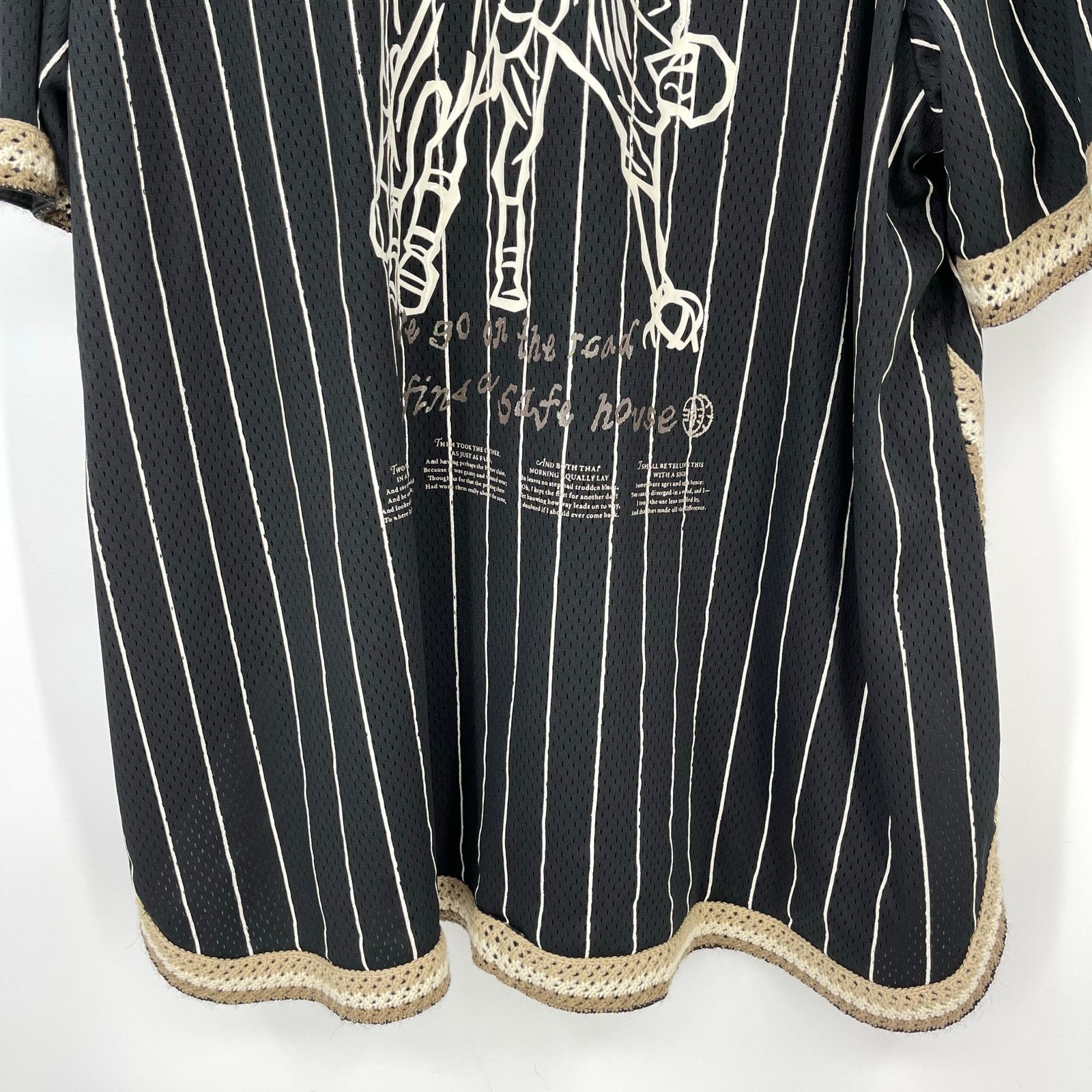 NAMESAKE NAMESAKE | Bill Warm Up Shirt Black Stripe Jersey L Size US L / EU 52-54 / 3 - 8 Thumbnail