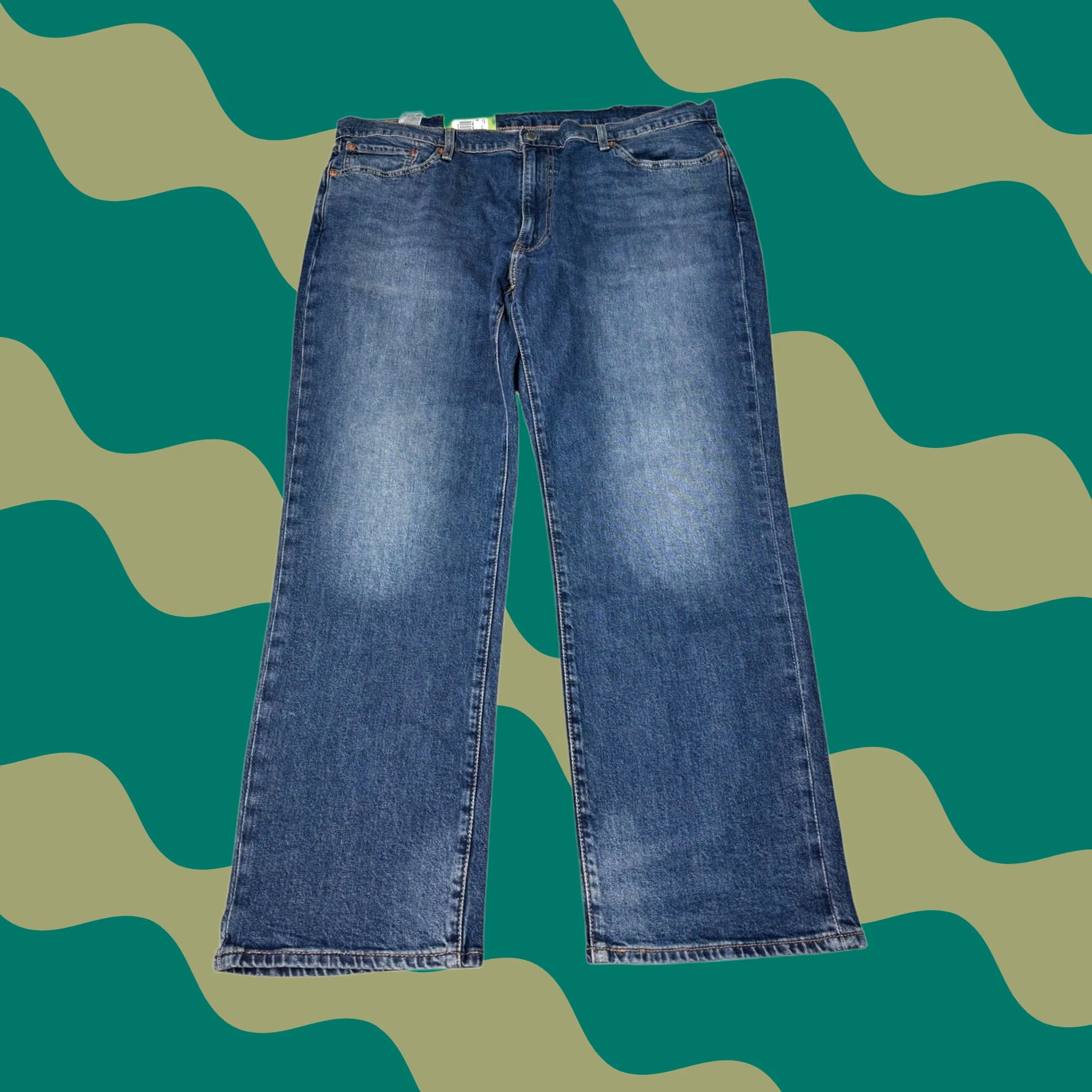 Levi's Levi's Premium 541 Jeans Straight Medium Wash Blue 40x30 Mens Big & Tall Regular Stretch Denim 5-Pocket Logo 40 in Waist Size US 40 / EU 56 - 1 Thumbnail