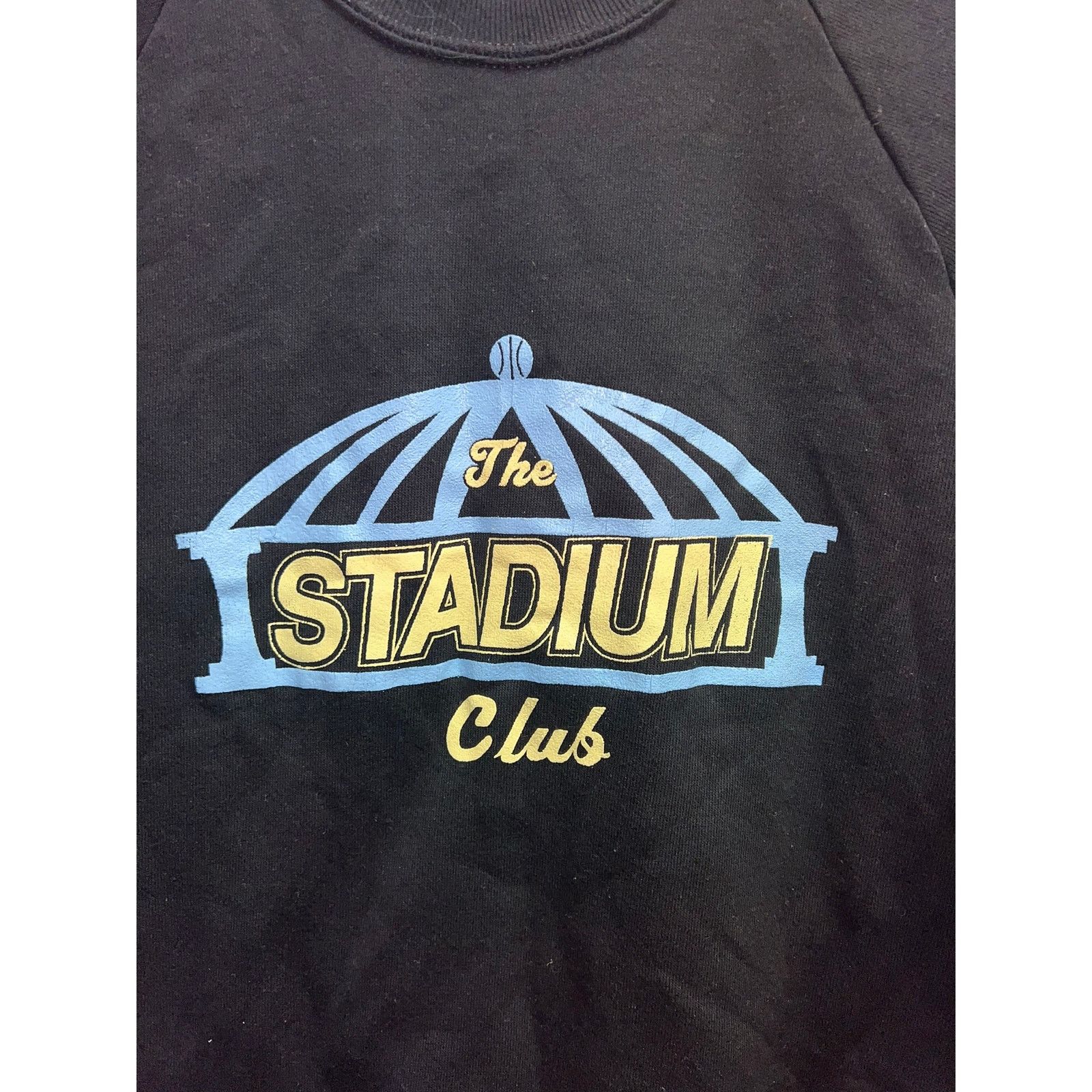 Jerzees Vintage The Stadium Club Sweatshirt Black 1990s 90s Medium Size US M / EU 48-50 / 2 - 2 Thumbnail