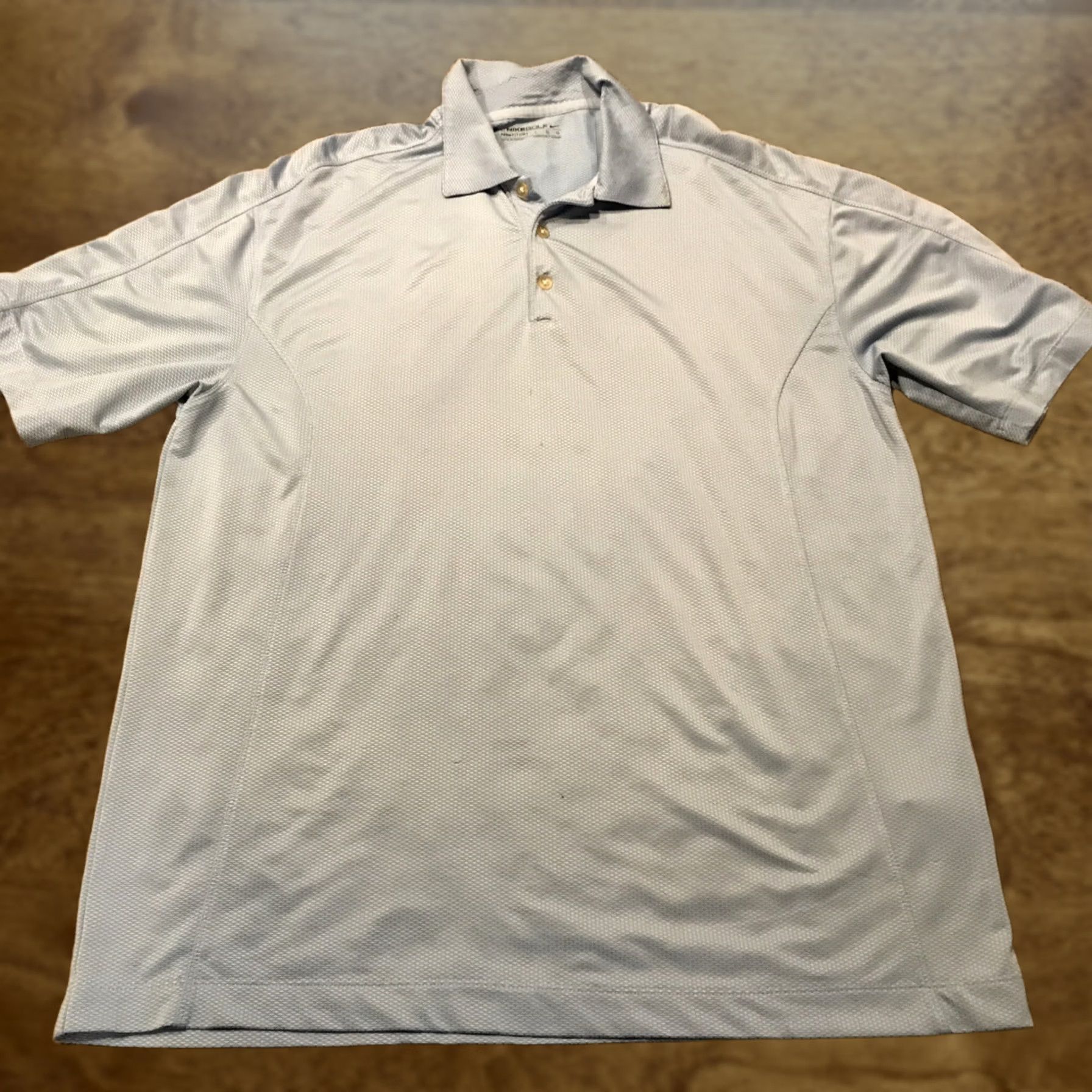 Nike Nike Polo Shirt Golf Mens L Light Blue Short Sleeve Breathable Classic Knit Polyester Blend A20 Size US L / EU 52-54 / 3 - 1 Thumbnail