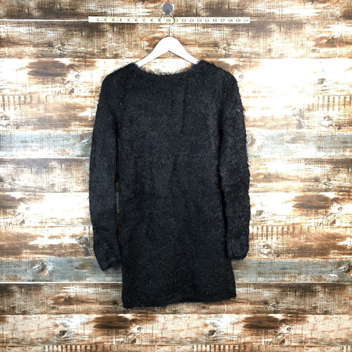 Vintage DL Rienda Black fur shaggy Knitwear #C233 Size M / US 6-8 / IT 42-44 - 12 Thumbnail
