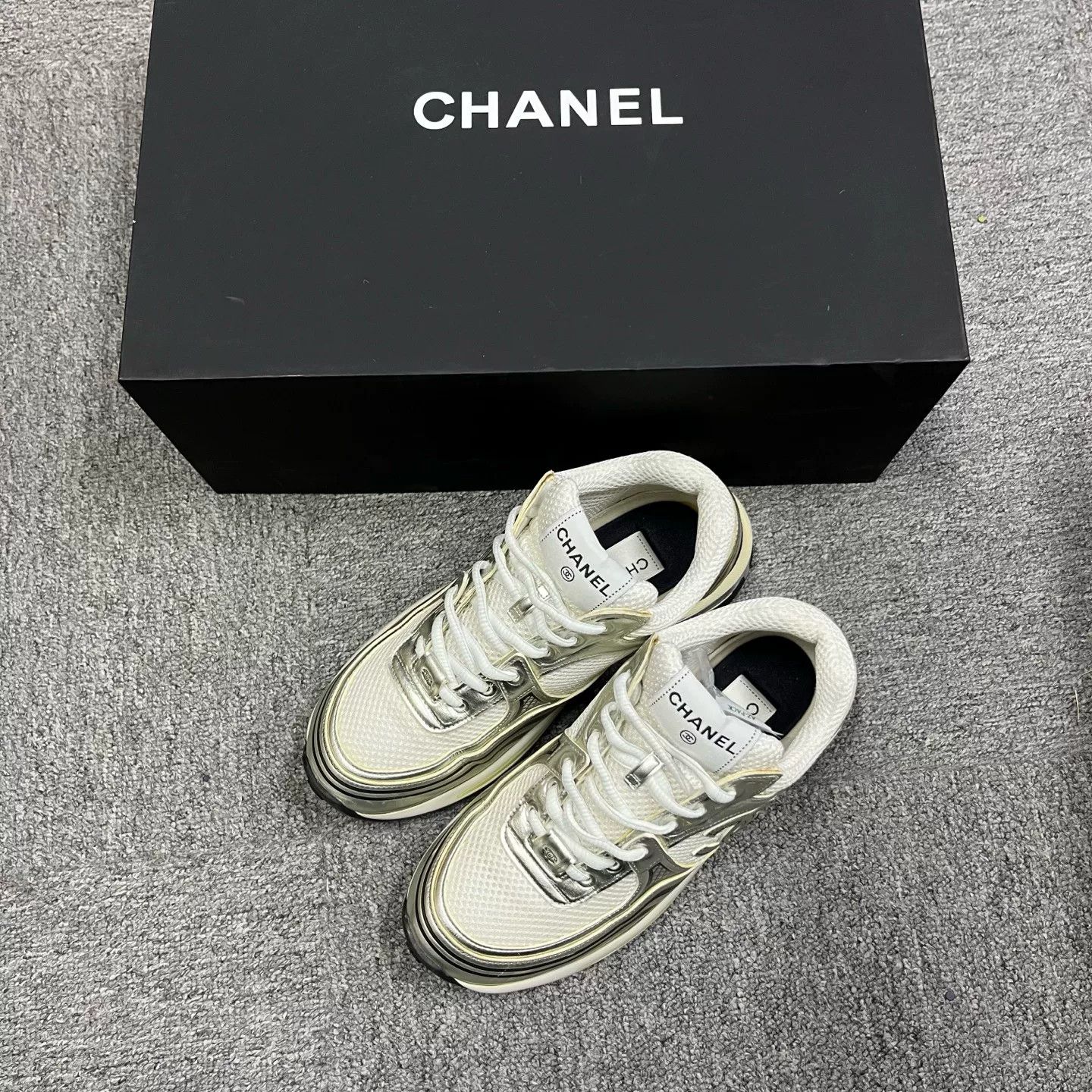 Chanel Chanel Leather Gold Hoodie 38 Men Size US S / EU 44-46 / 1 - 1 Thumbnail
