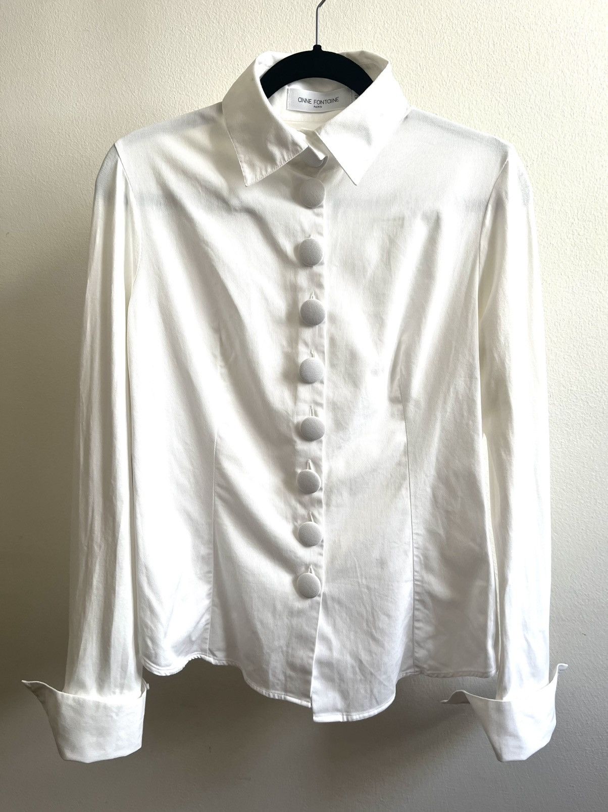 ANNE FONTAINE Anne Fontaine Collared Long Sleeve Size M / US 6-8 / IT 42-44 - 2 Thumbnail