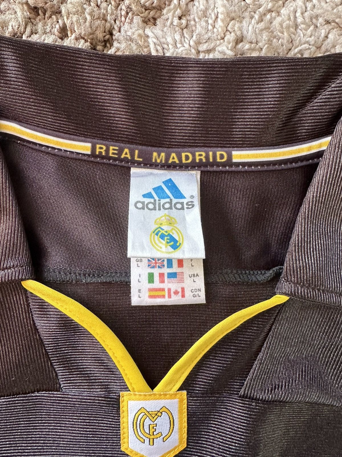 Vintage Real Madrid Vintage Adidas Jersey 1999/2000 Size US L / EU 52-54 / 3 - 5 Thumbnail