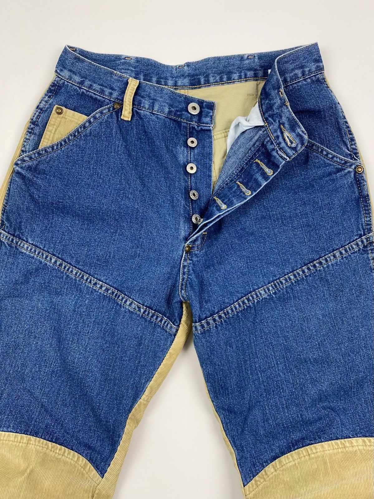 G-Star Y2K Vintage G-Star Elwood 3D Combined Denim & Corduroy Pants Size US 32 / EU 48 - 5 Thumbnail