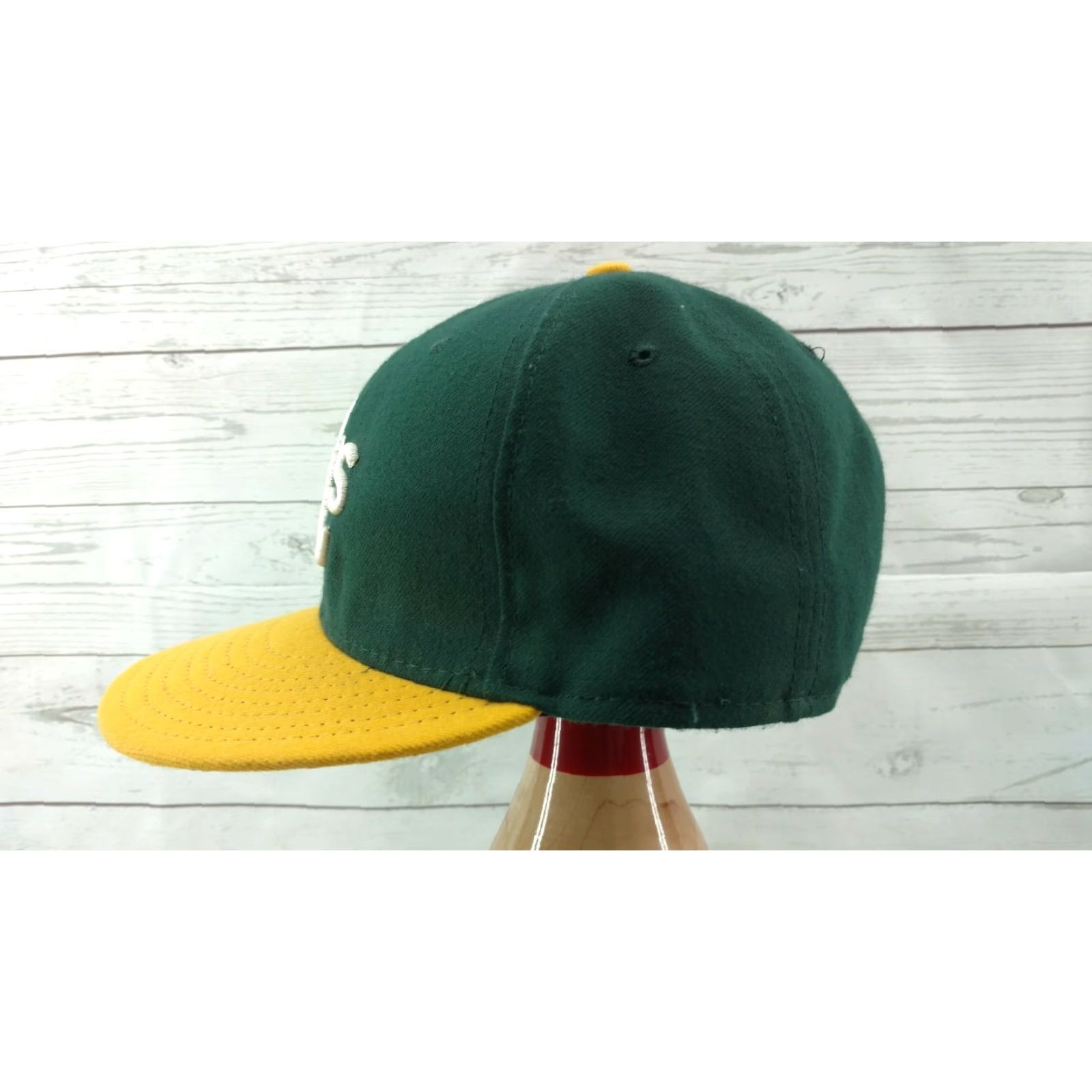 New Era New Era Oakland A's 7 3/8 Authentic Collection 59FIFTY Fitted Hat Green Mens Baseball Cap Size ONE SIZE - 4 Thumbnail