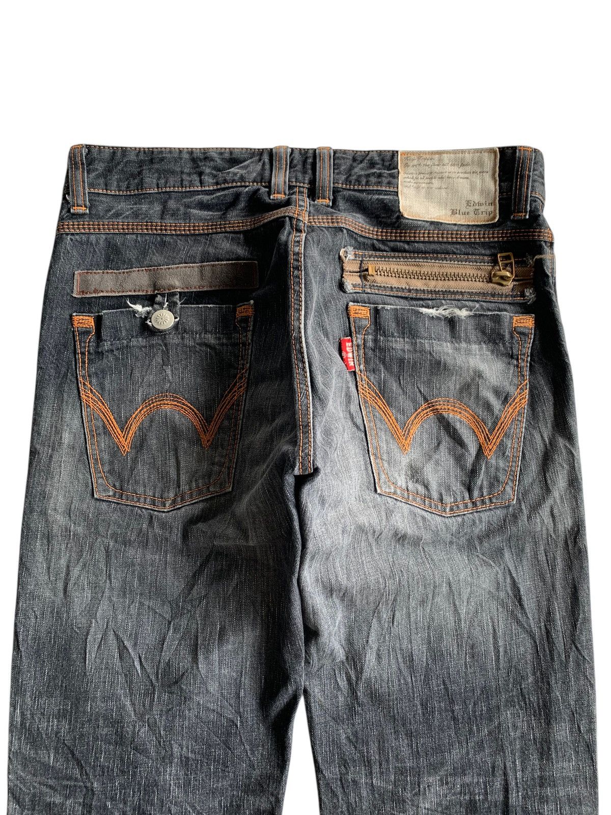 Kapital VINTAGE EDWIN BLUE TRIP NAVAJO FADED&RUSTY JAPANESE DENIM Size US 34 / EU 50 - 7 Thumbnail