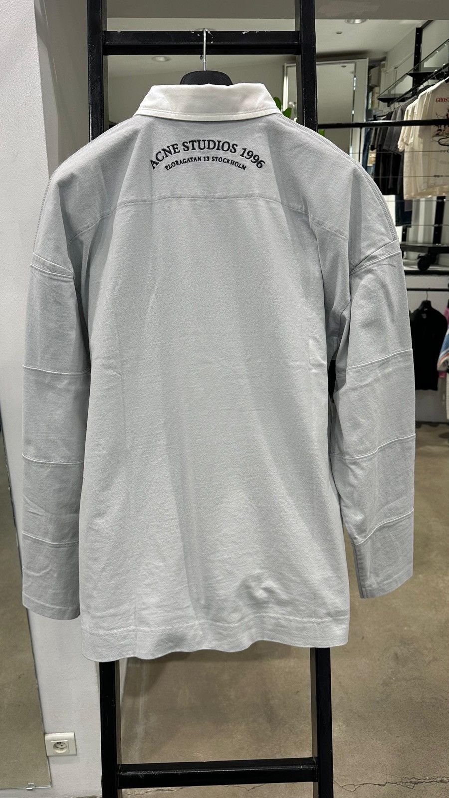 Acne Studios ACNE STUDIOS - Polo Cold Grey Size US L / EU 52-54 / 3 - 2 Thumbnail