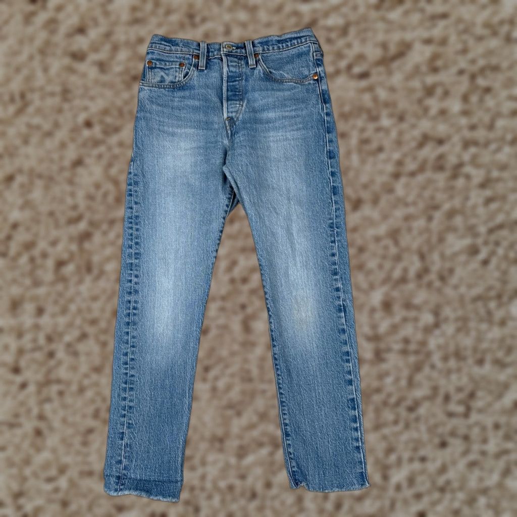 Levi's VINTAGE? No — Levis Jeans 501 XX Slim Denim Blue 27x25 Jeans Size 27" / US 4 / IT 40 - 1 Thumbnail