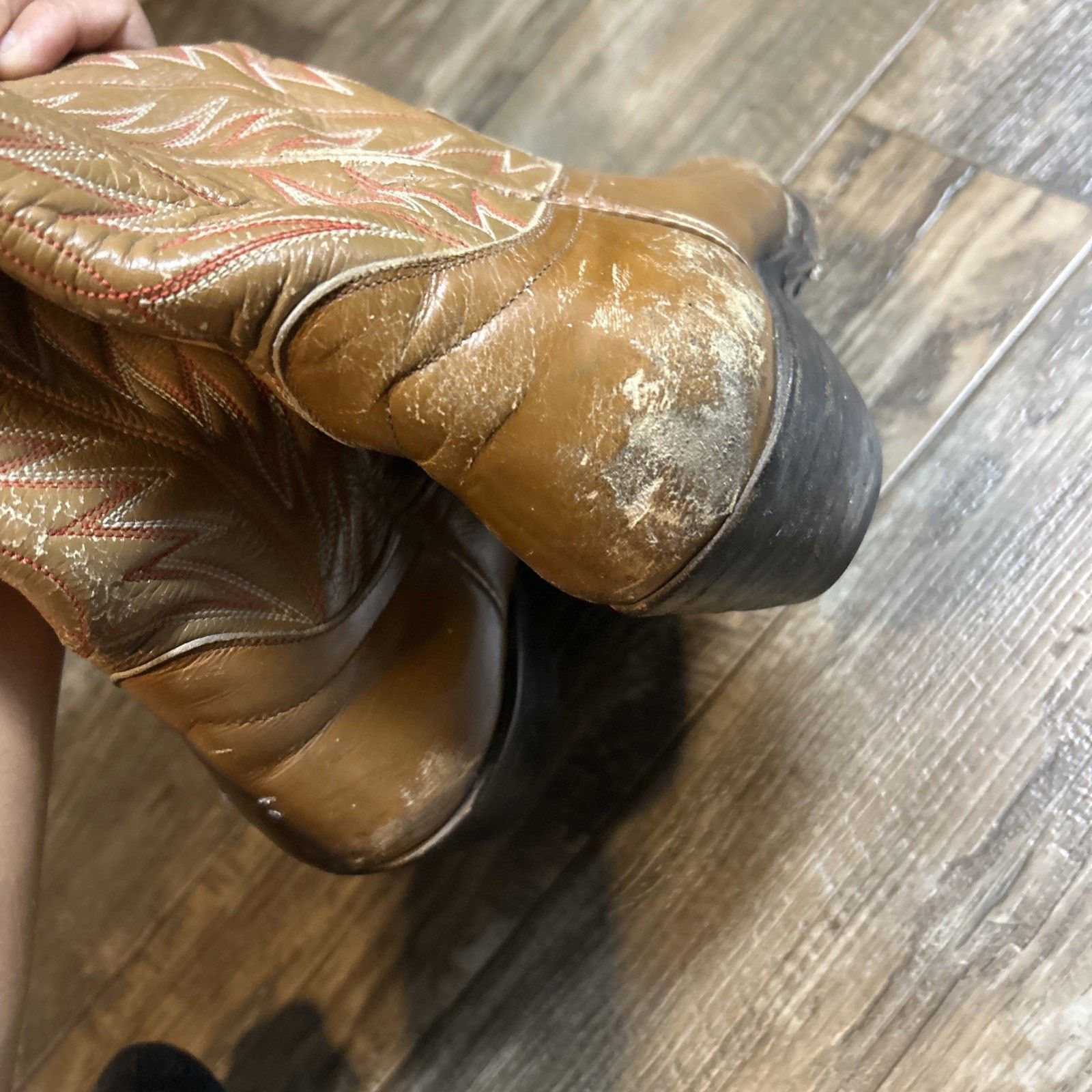 Other Vintage Hondo Ostrich Ladies Seven And A Half Boot Size 7 Size US 7 / IT 37 - 3 Thumbnail