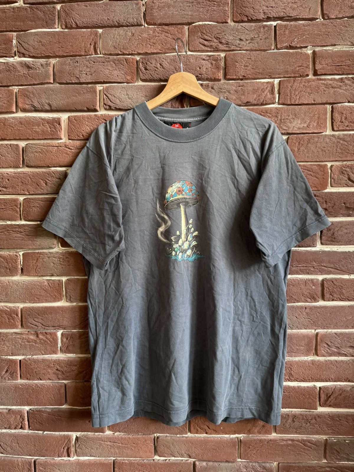 Hook-Ups Vintage Shrooms Skateboard Boxy Baggy Streetwear 90s T-Shirt Size US M / EU 48-50 / 2 - 1 Thumbnail