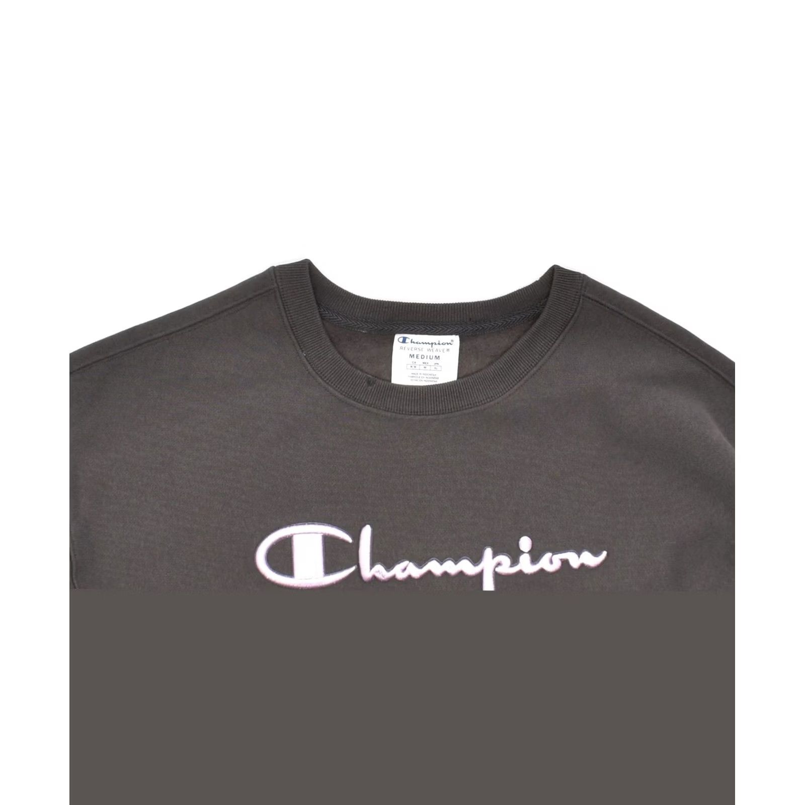 Champion CHAMPION Womens Sweatshirt Jumper UK 14 Medium Black Cotton Graphic Size M / US 6-8 / IT 42-44 - 4 Thumbnail