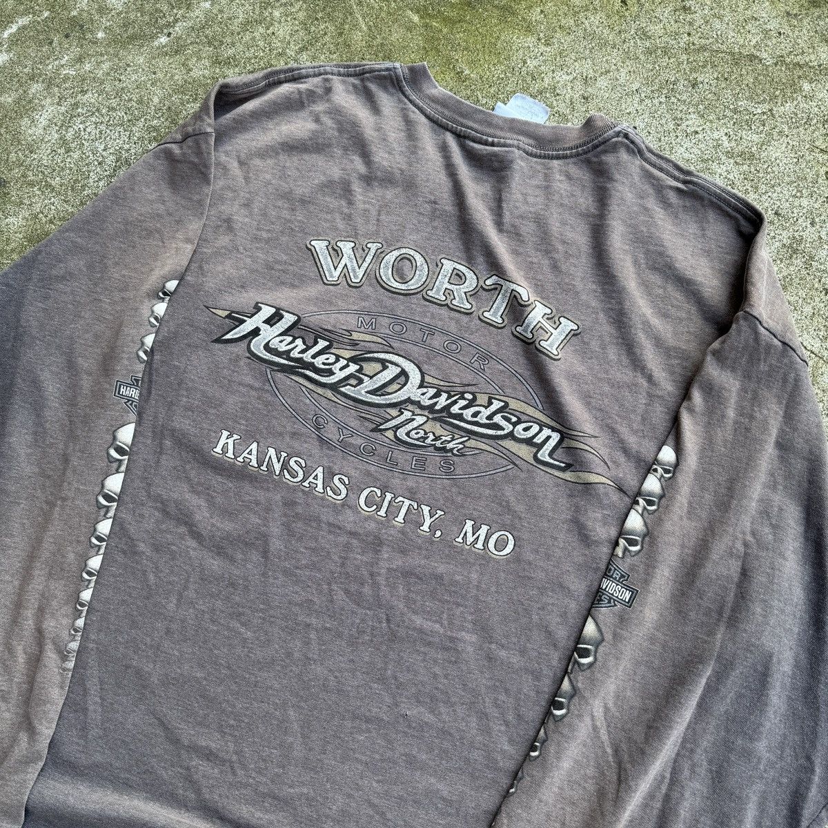Harley Davidson Thrashed Faded Distressed Harley Shirt ERD Grunge WCC Chrome Size US XL / EU 56 / 4 - 6 Thumbnail