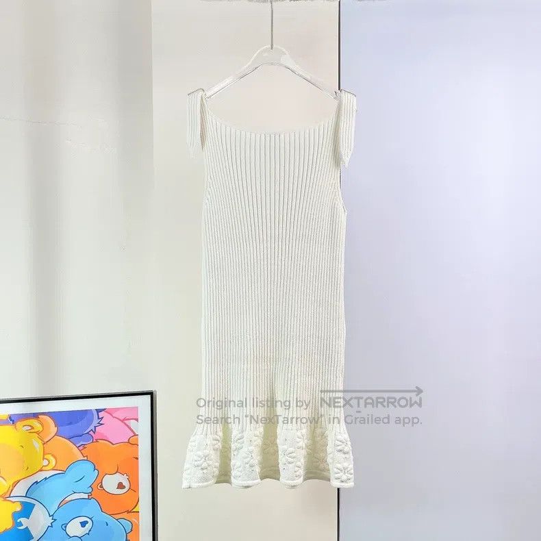 Chanel 20P white knitted dress