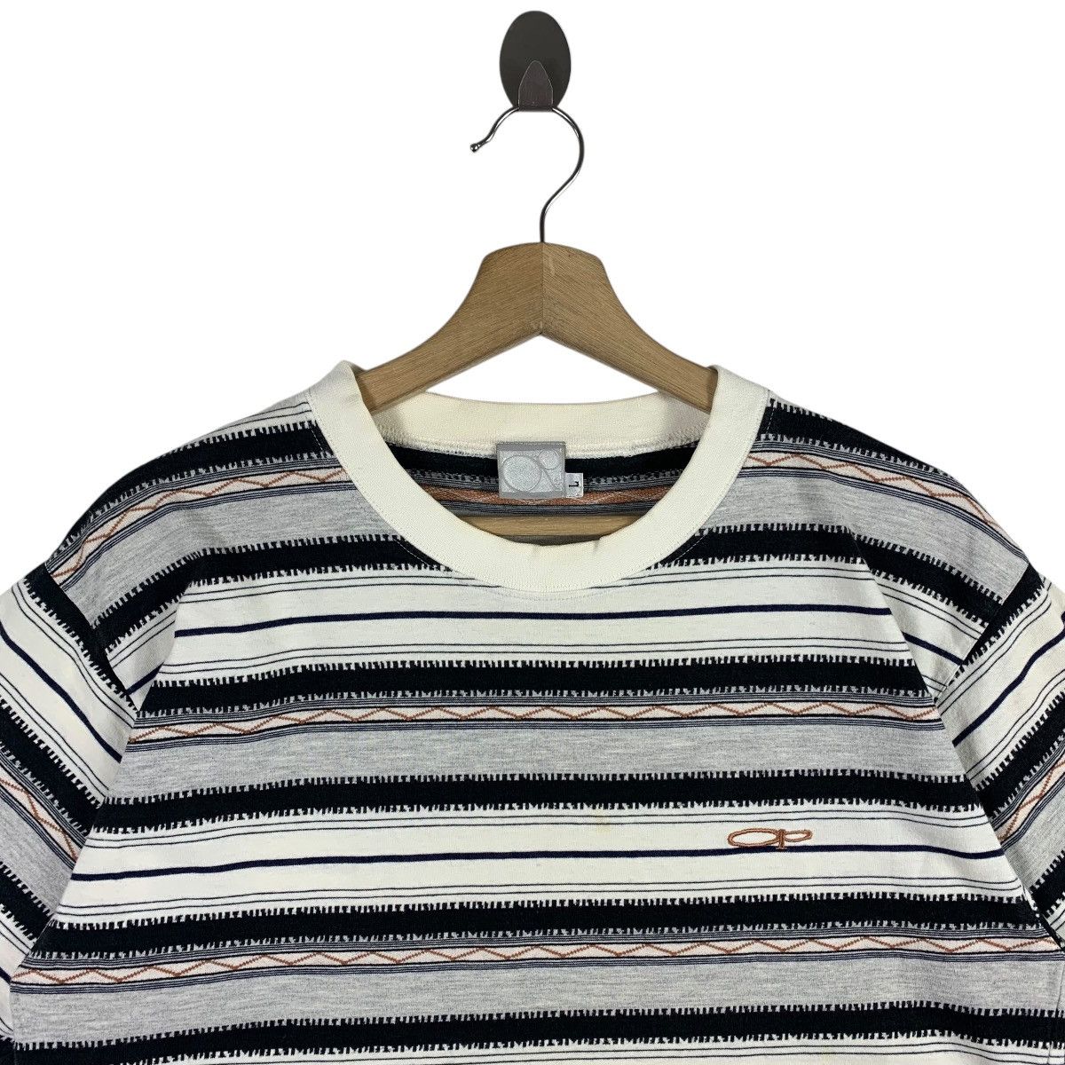 Ocean Pacific × Vintage Vintage 90s OCEAN PACIFIC Surfing stripe tee Size US L / EU 52-54 / 3 - 2 Thumbnail