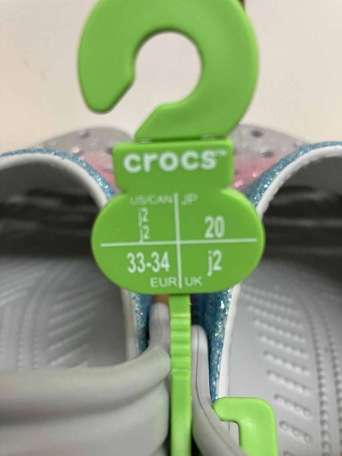 Crocs NWT Crocs Big Kids Classic Glitter Clogs Ombre Size J6 Size US 6 / IT 36 - 3 Thumbnail