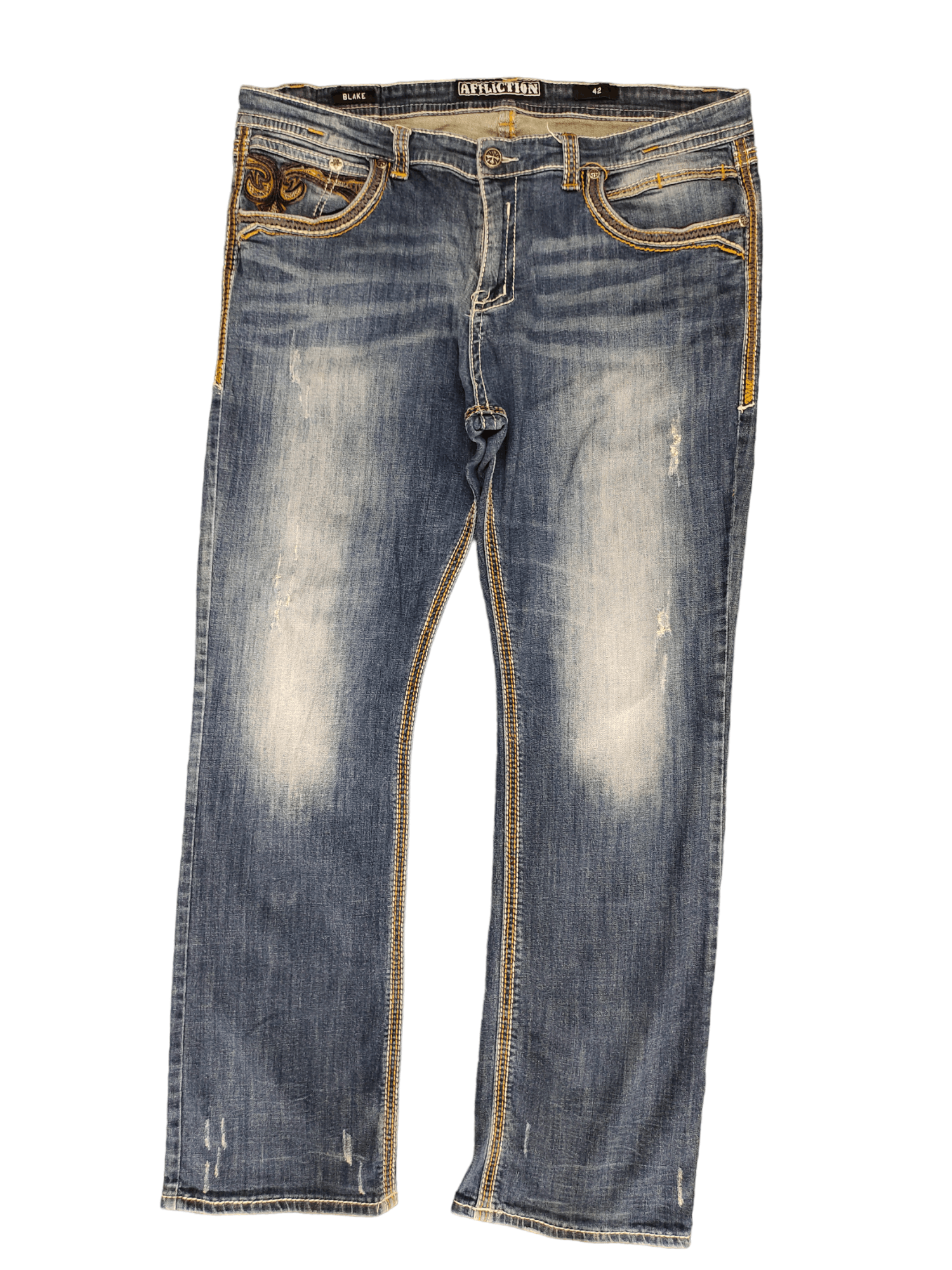 Affliction Affliction Blake Handcrafted Embroidered Jeans Y2k Ed Hardy Size US 42 / EU 58 - 9 Thumbnail