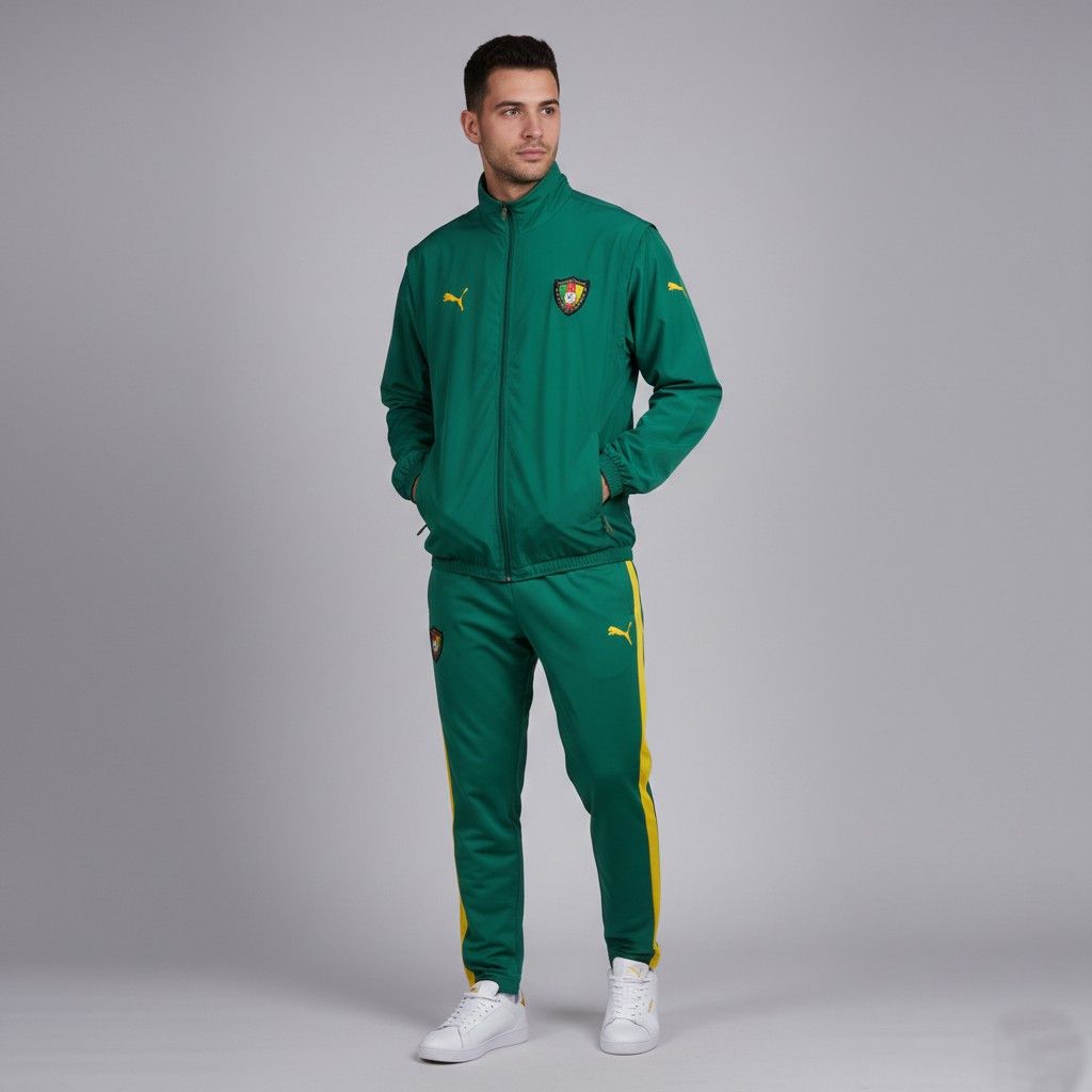 Puma Puma Men M Jacket Green Camerounaise De Football 0274 Size US M / EU 48-50 / 2 - 1 Thumbnail