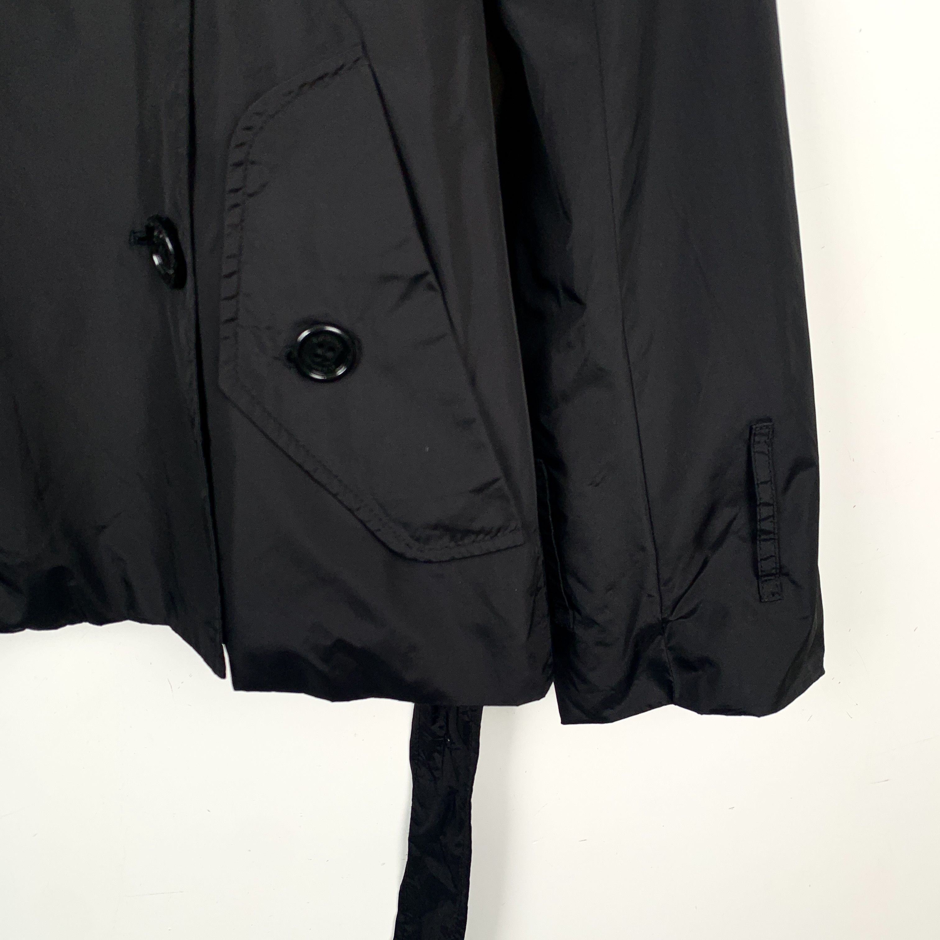 Burberry Burberry Trench Coat Black Double-Breasted (S) Size S / US 4 / IT 40 - 4 Thumbnail