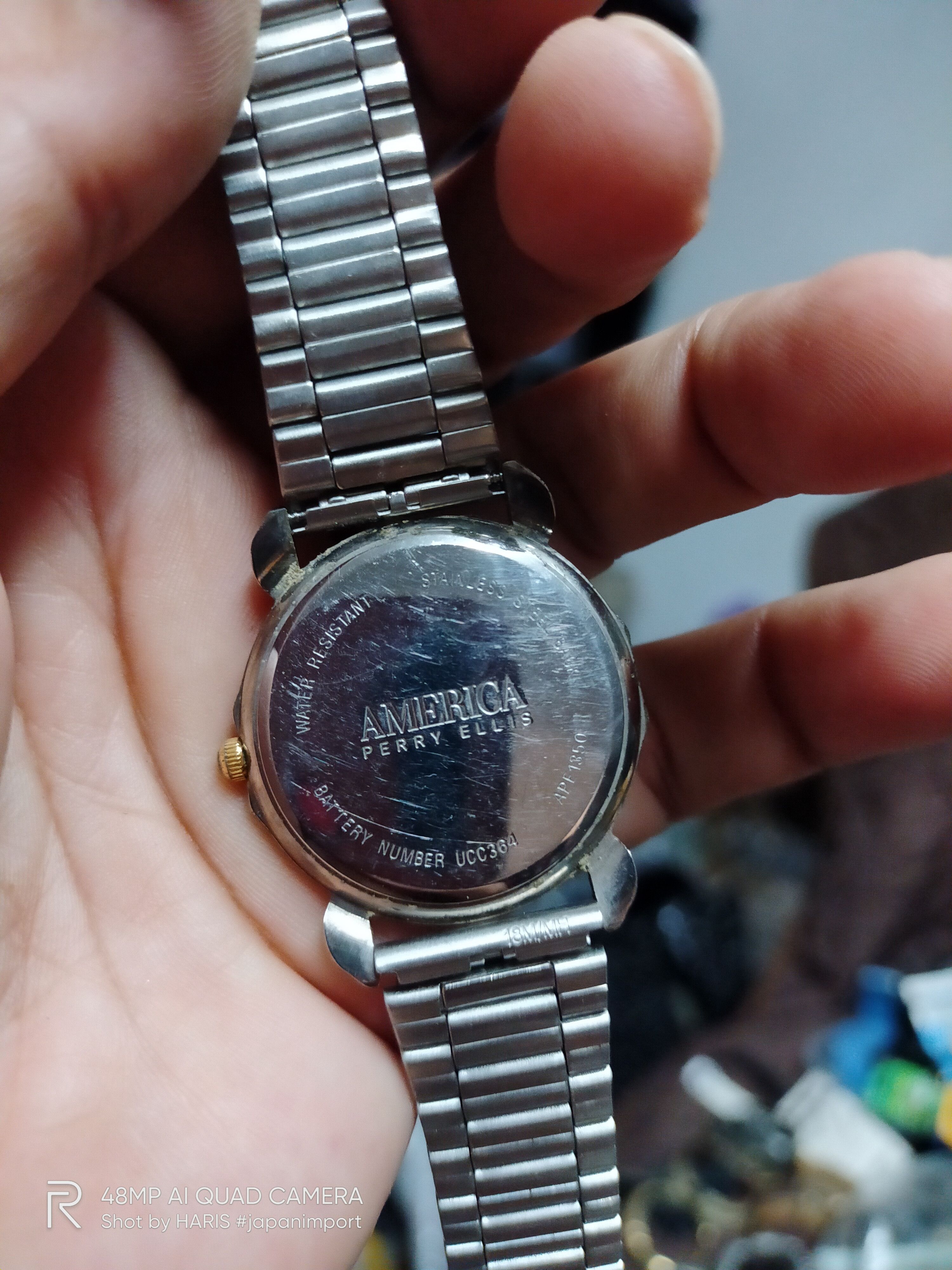 Japanese Brand AMERICA PERRY ELLIS 💥 RETRO MOON PHASE WATCH Size ONE SIZE - 2 Thumbnail