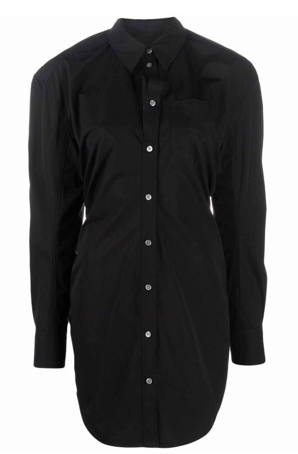 Alexander Wang Alexander Wang Long-Sleeve Cotton Shirtdress in Black Size M / US 6-8 / IT 42-44 - 5 Thumbnail
