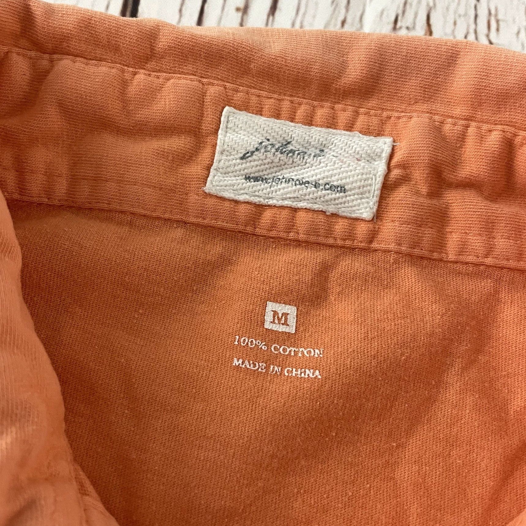 johnnie-O johnnie-O Short Sleeve Button Front Polo Shirt Mens Medium Orange Shirt Mens M Orange Button-Up Solid Cotton Short Sleeve Polo Johnnie-O Size US M / EU 48-50 / 2 - 2 Thumbnail