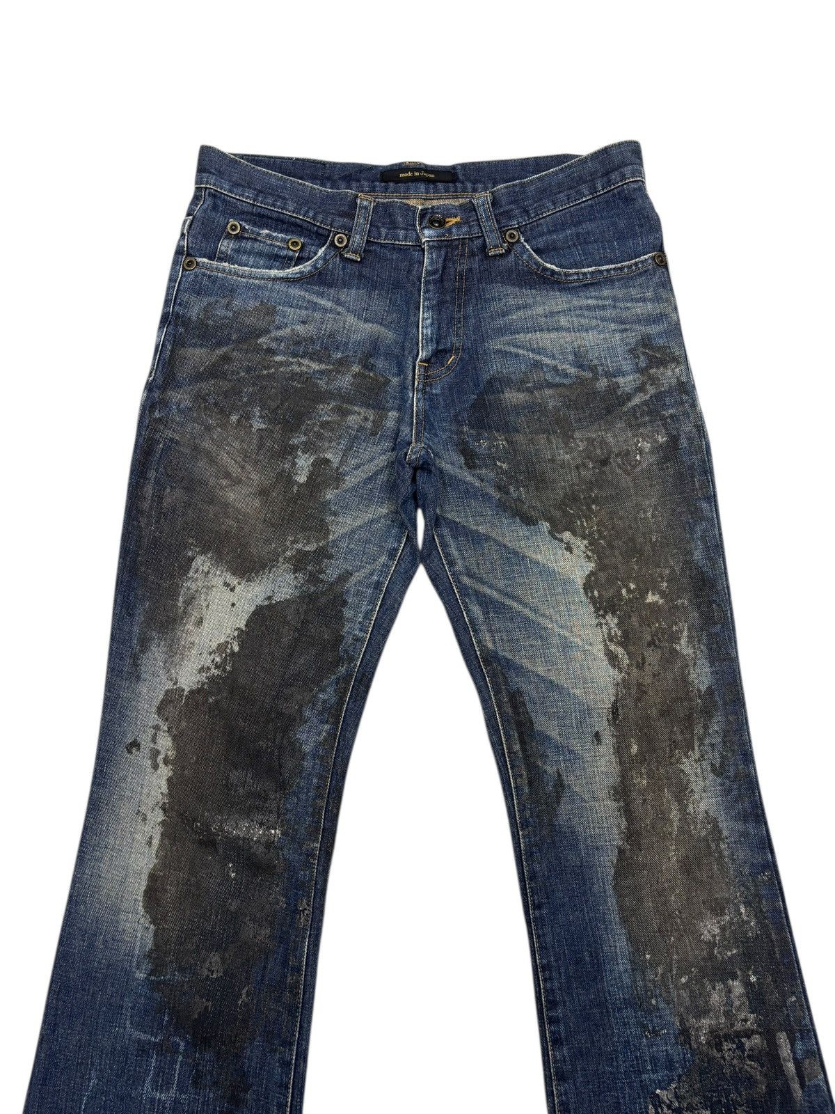 If Six Was Nine Semantic Design Snake Python Pattern Flare Jeans Bootcut Size US 32 / EU 48 - 5 Thumbnail