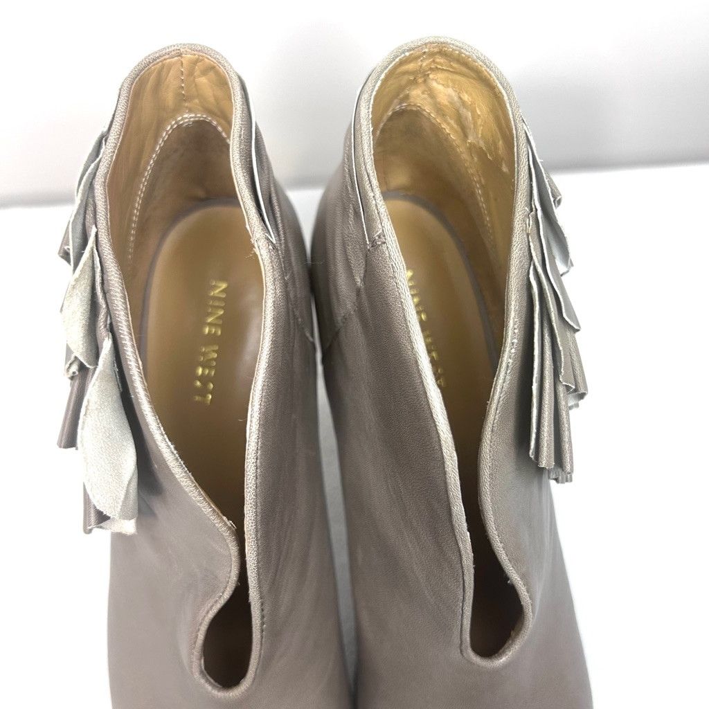 Nine West Women's Nine West Taupe Gray ruffle Boots Size 9 Size US 9 / IT 39 - 5 Thumbnail